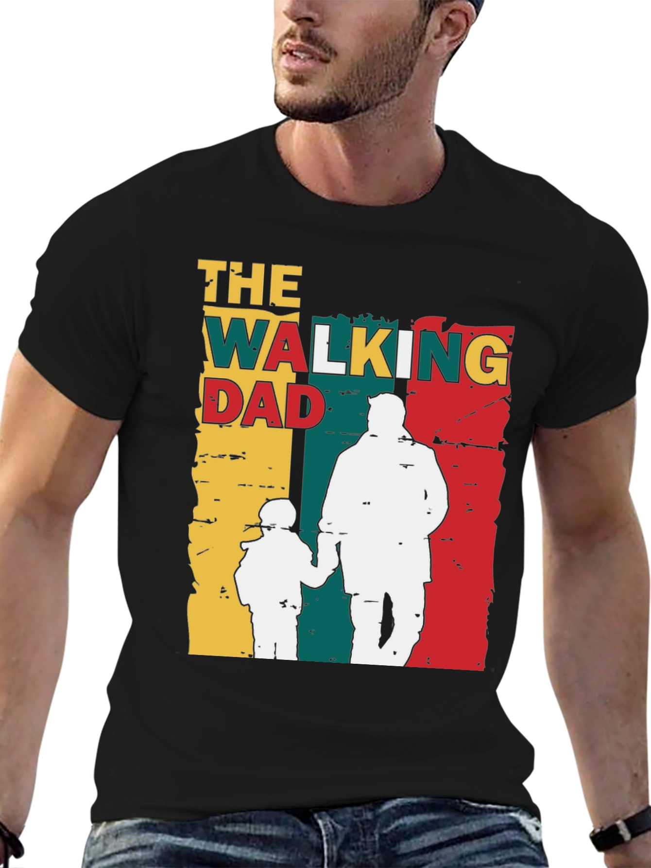 The Walking Dad Graphic T-Shirt Fathers Day Gift