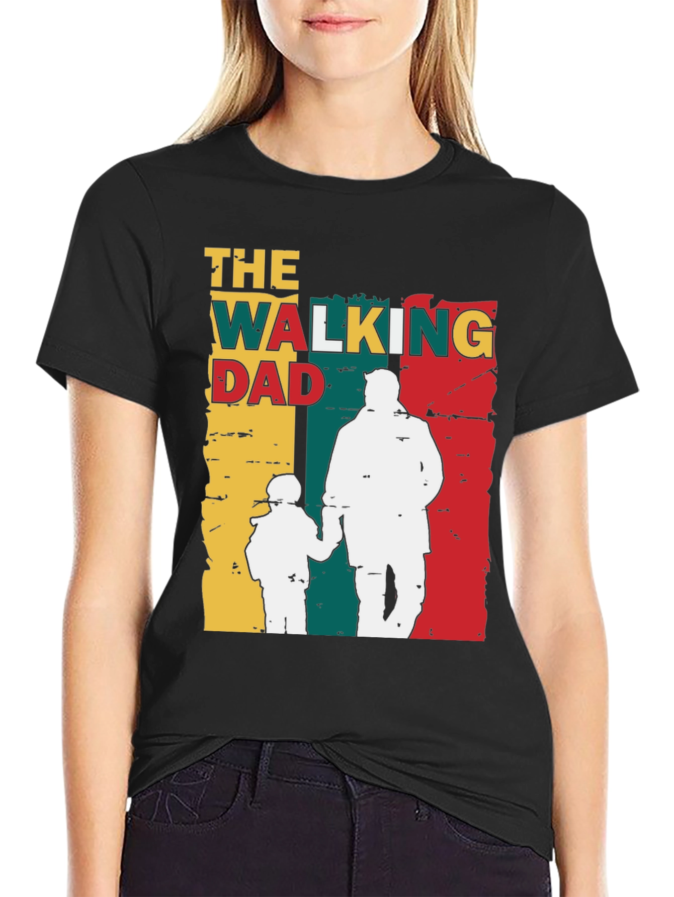 The Walking Dad Graphic T-Shirt Fathers Day Gift