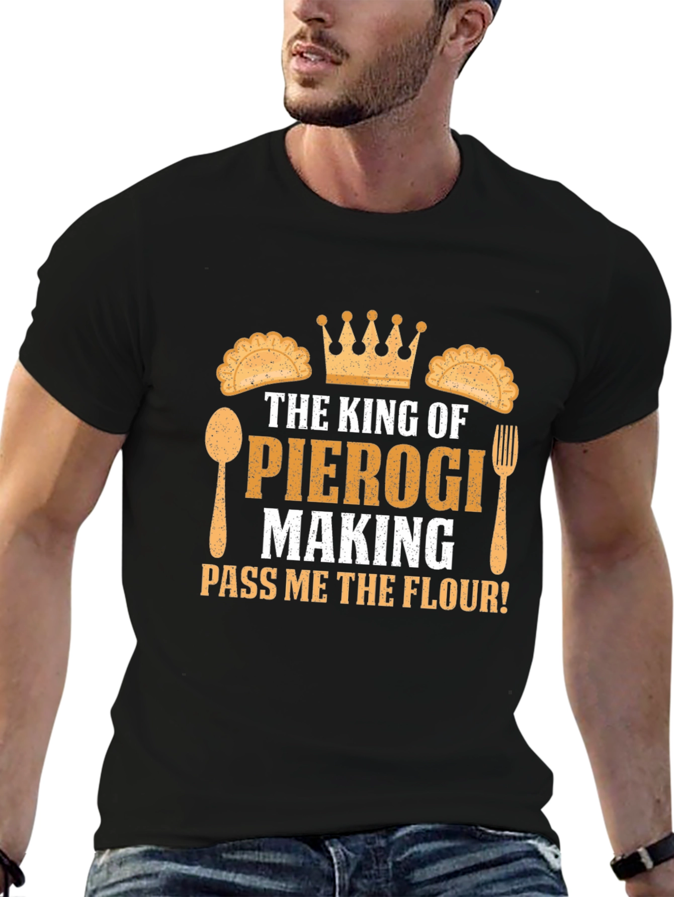 King of Pierogi Making T-Shirt - Funny Cooking Gift