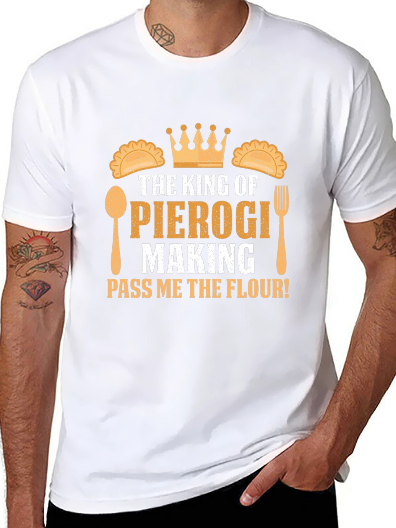 King of Pierogi Making T-Shirt - Funny Cooking Gift