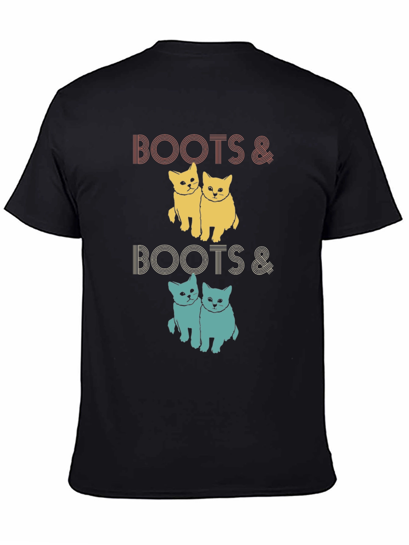 Boots & Boots Cats Graphic T-Shirt