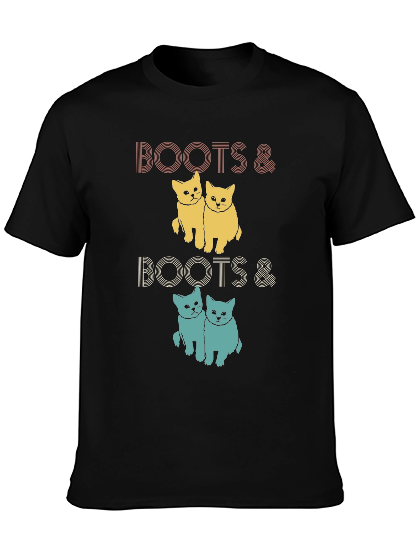 Boots & Boots Cats Graphic T-Shirt