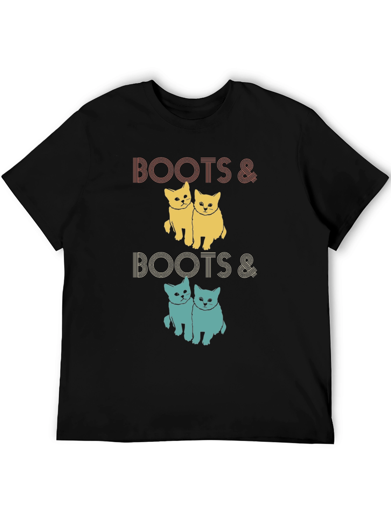 Boots & Boots Cats Graphic T-Shirt