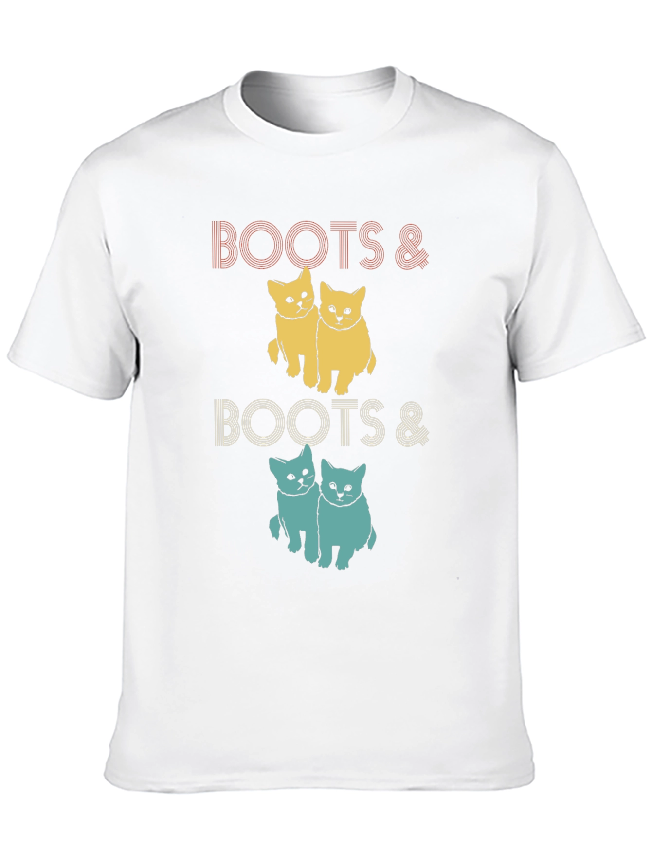 Boots & Boots Cats Graphic T-Shirt
