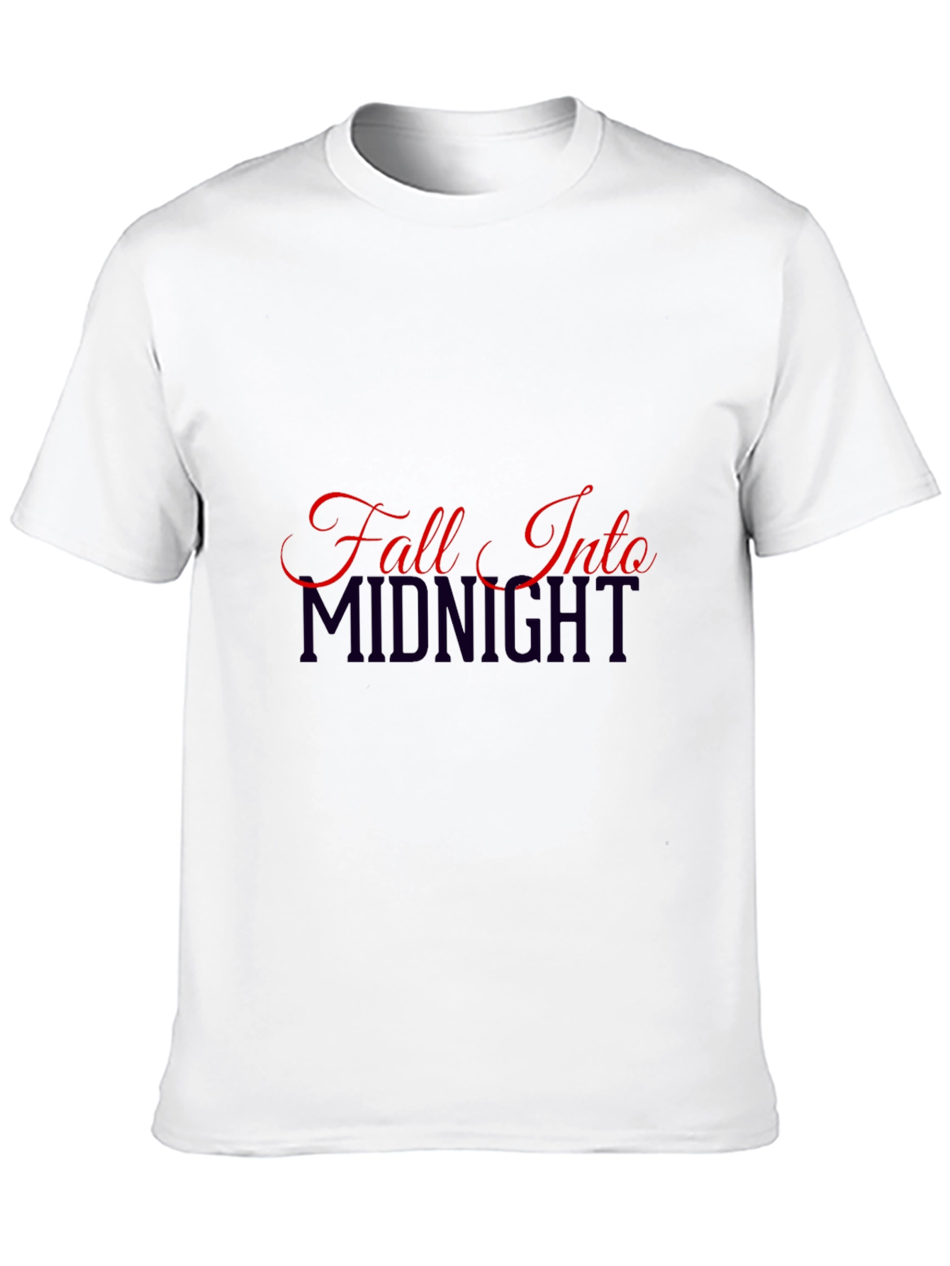 Fall Into Midnight Graphic T-Shirt - Stylish Black Tee