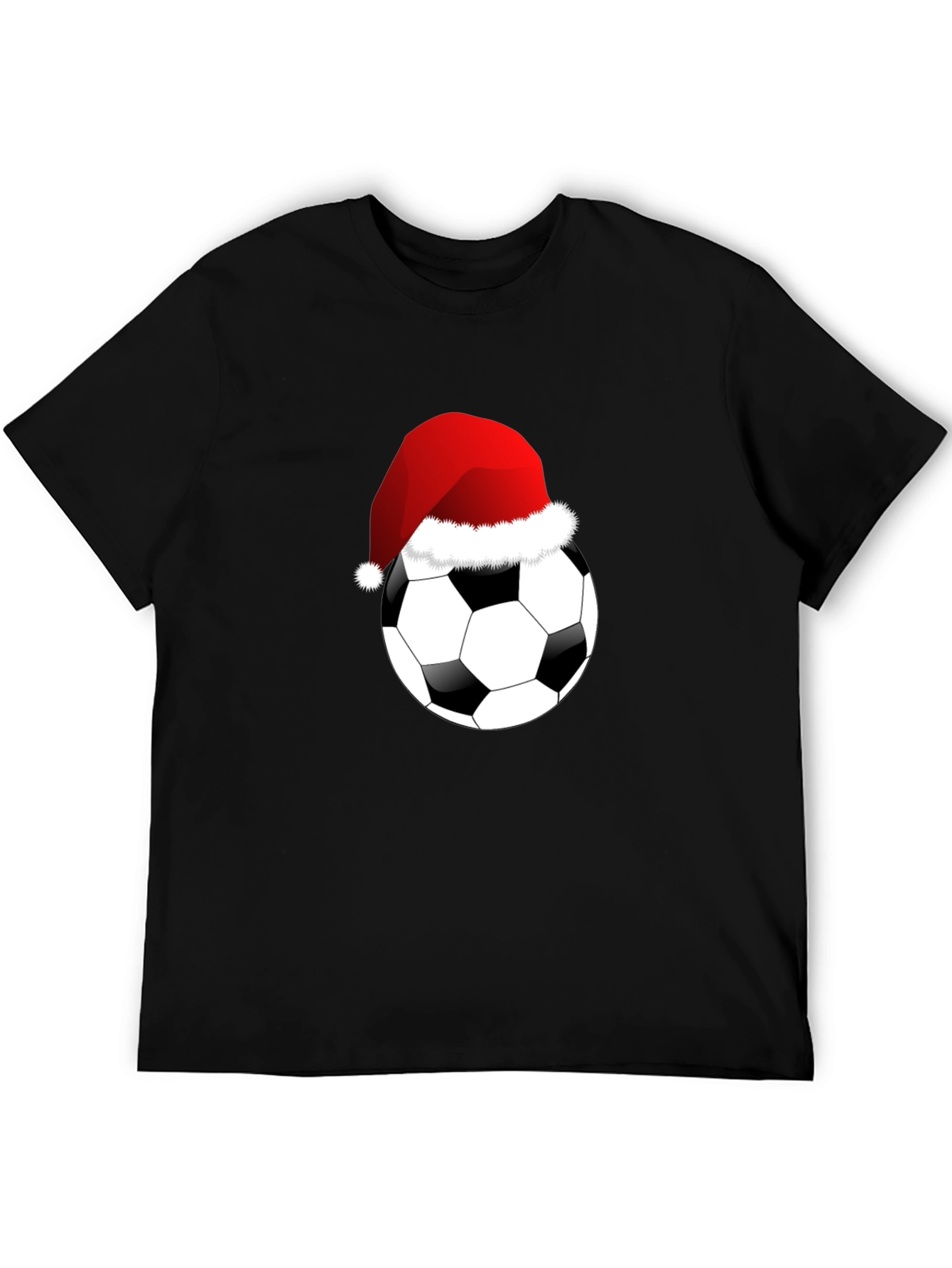 Christmas Soccer Ball T-Shirt - Festive Holiday Tee