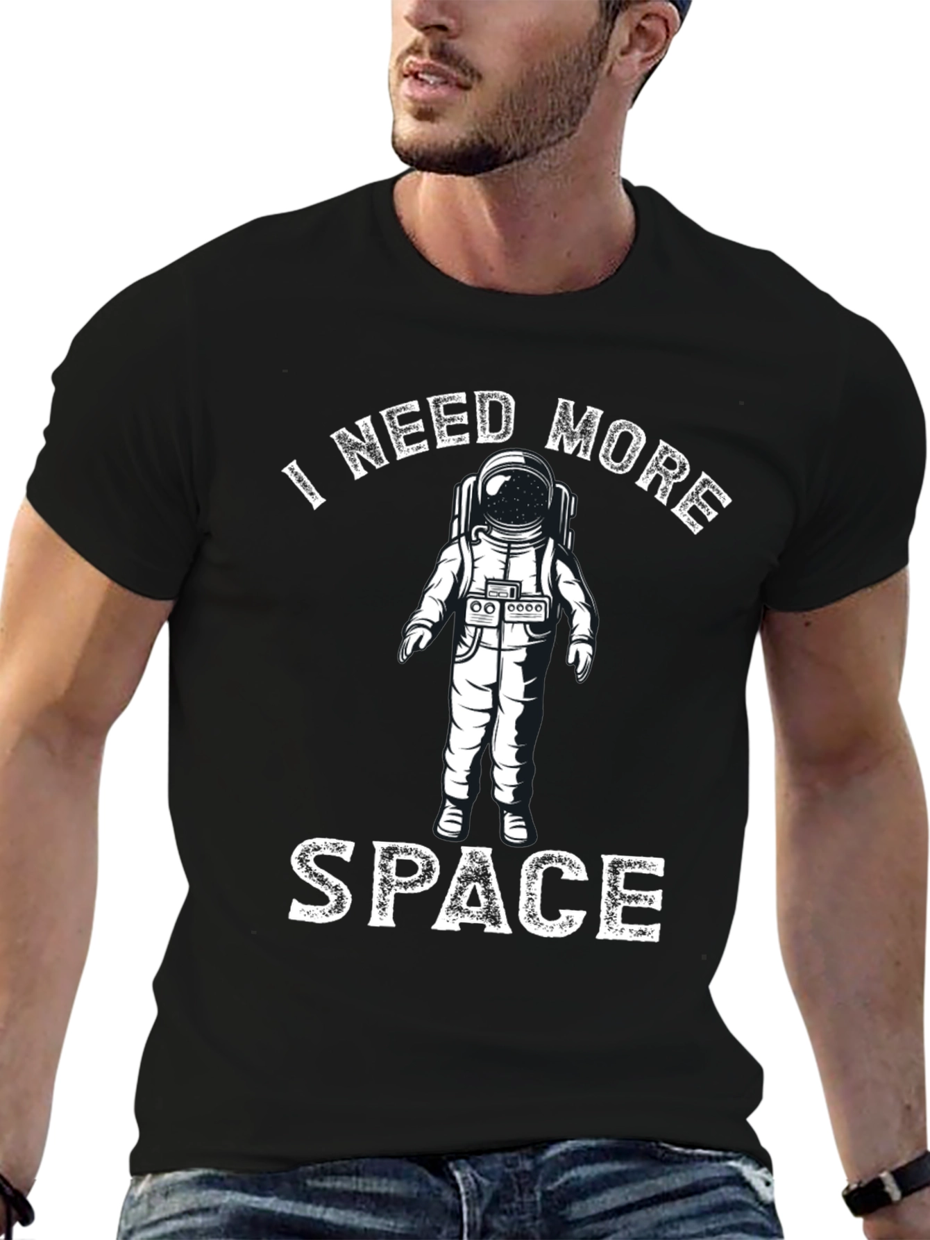 I Need More Space Astronaut Graphic T-Shirt