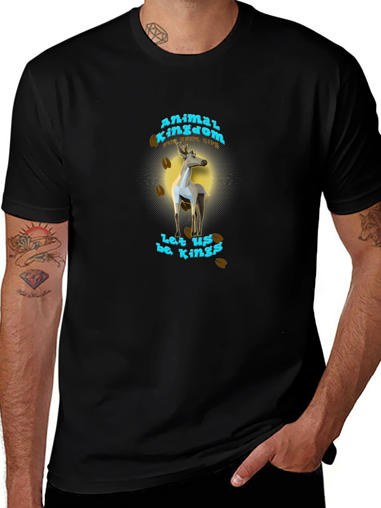 Animal Kingdom Graphic Tee - Deer King