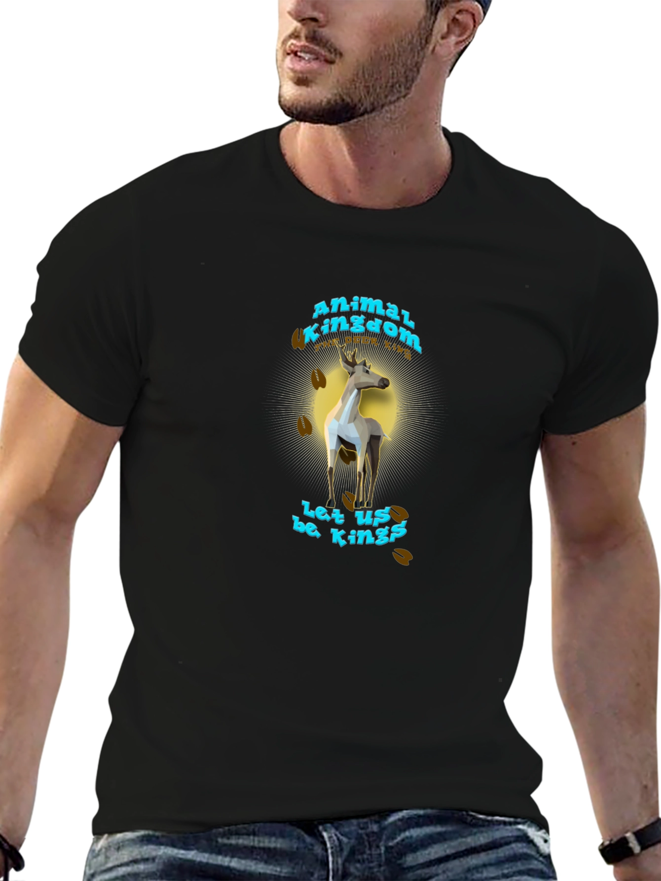 Animal Kingdom Graphic Tee - Deer King