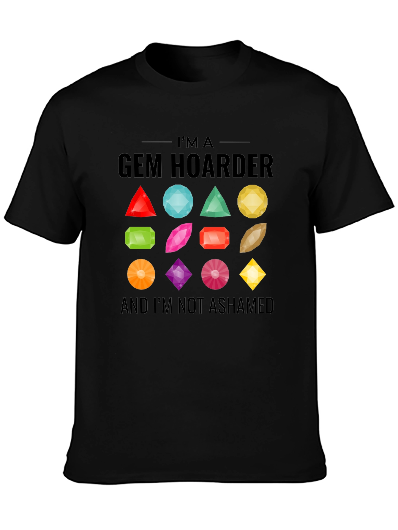 Gem Hoarder Graphic Tee - Mineral Collector T-Shirt