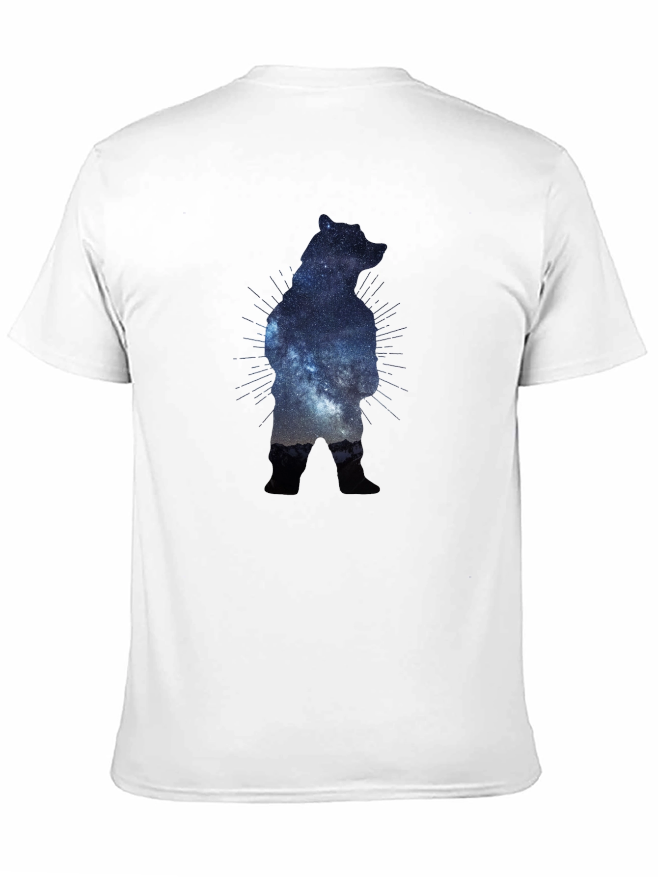 Galaxy Bear Graphic Black T-Shirt