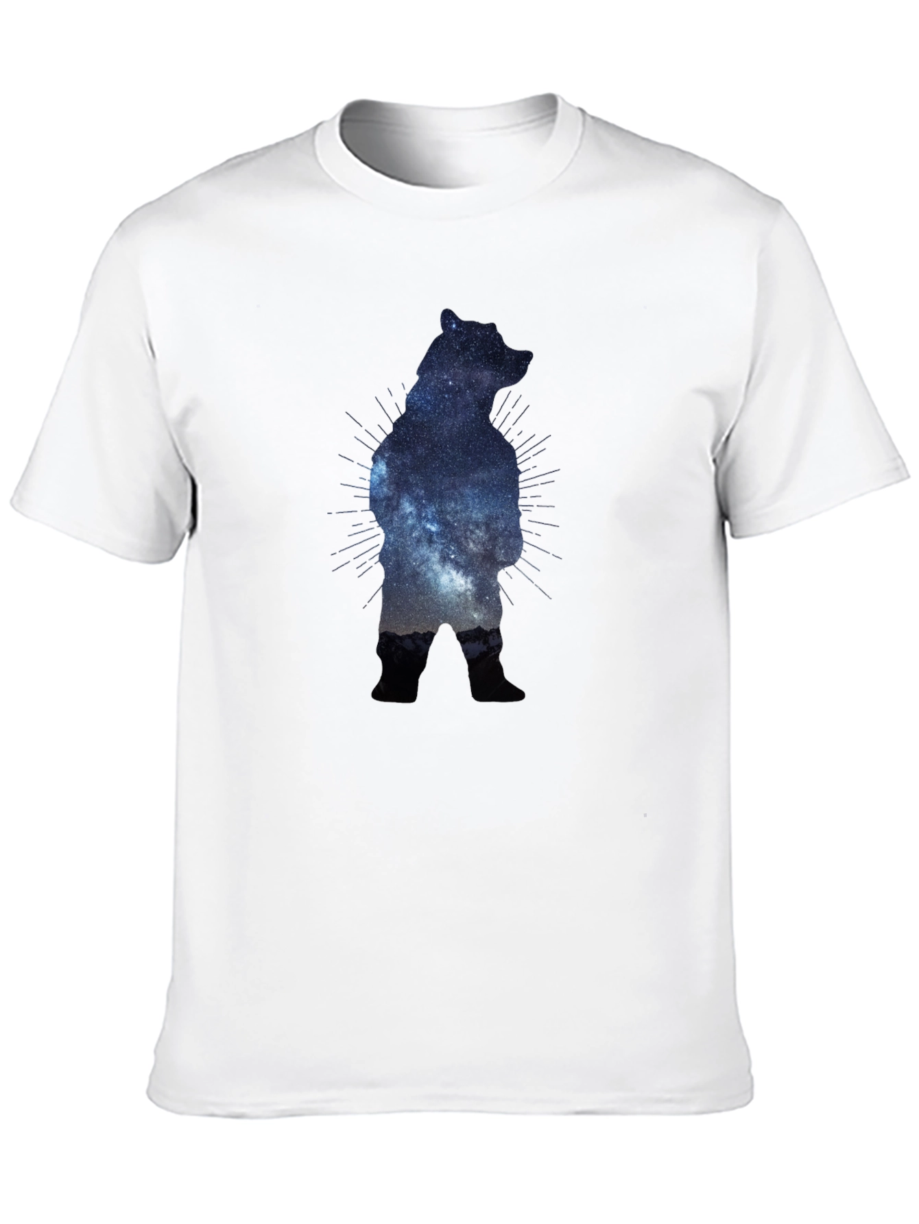 Galaxy Bear Graphic Black T-Shirt
