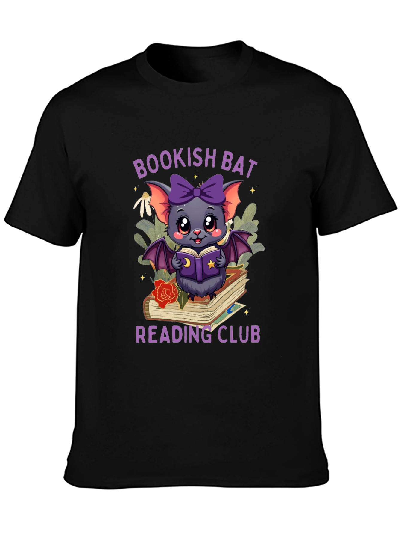 Bookish Bat Reading Club T-Shirt