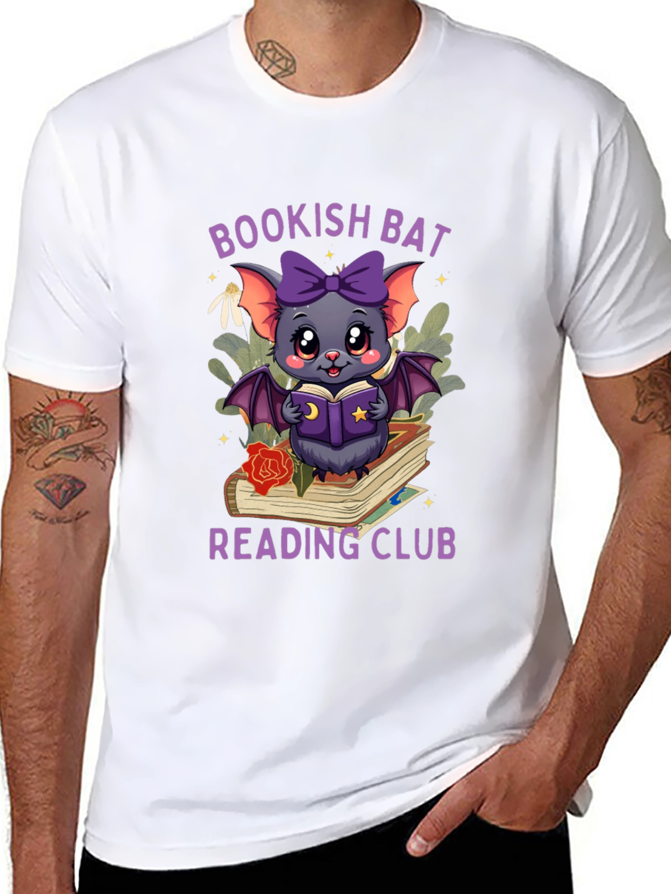 Bookish Bat Reading Club T-Shirt