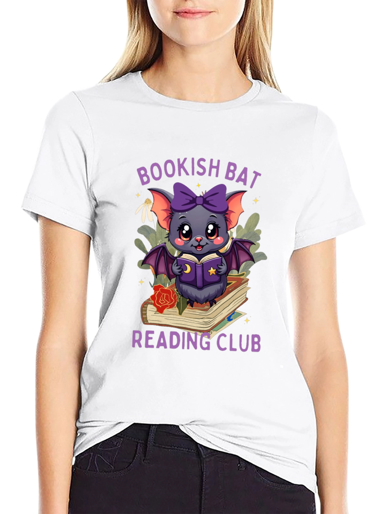 Bookish Bat Reading Club T-Shirt