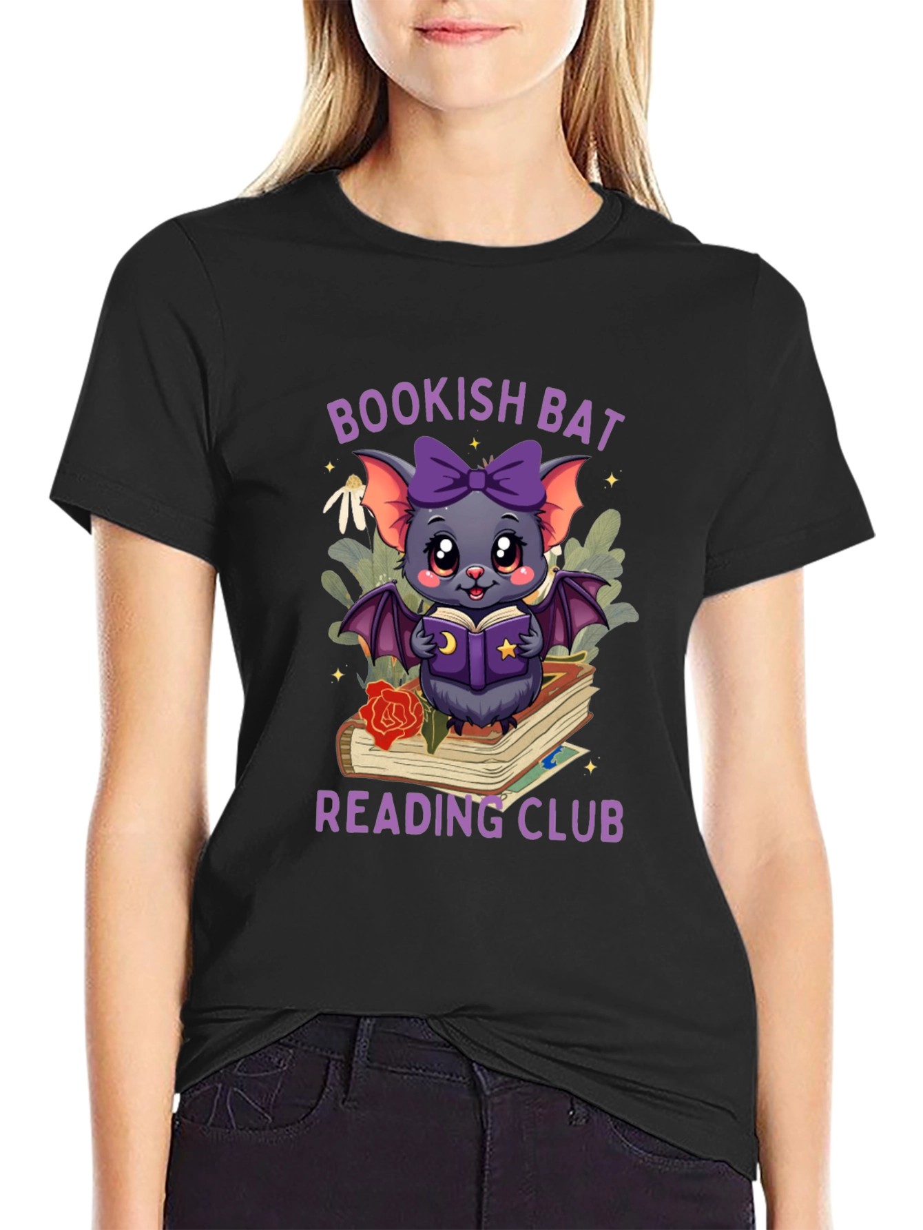 Bookish Bat Reading Club T-Shirt