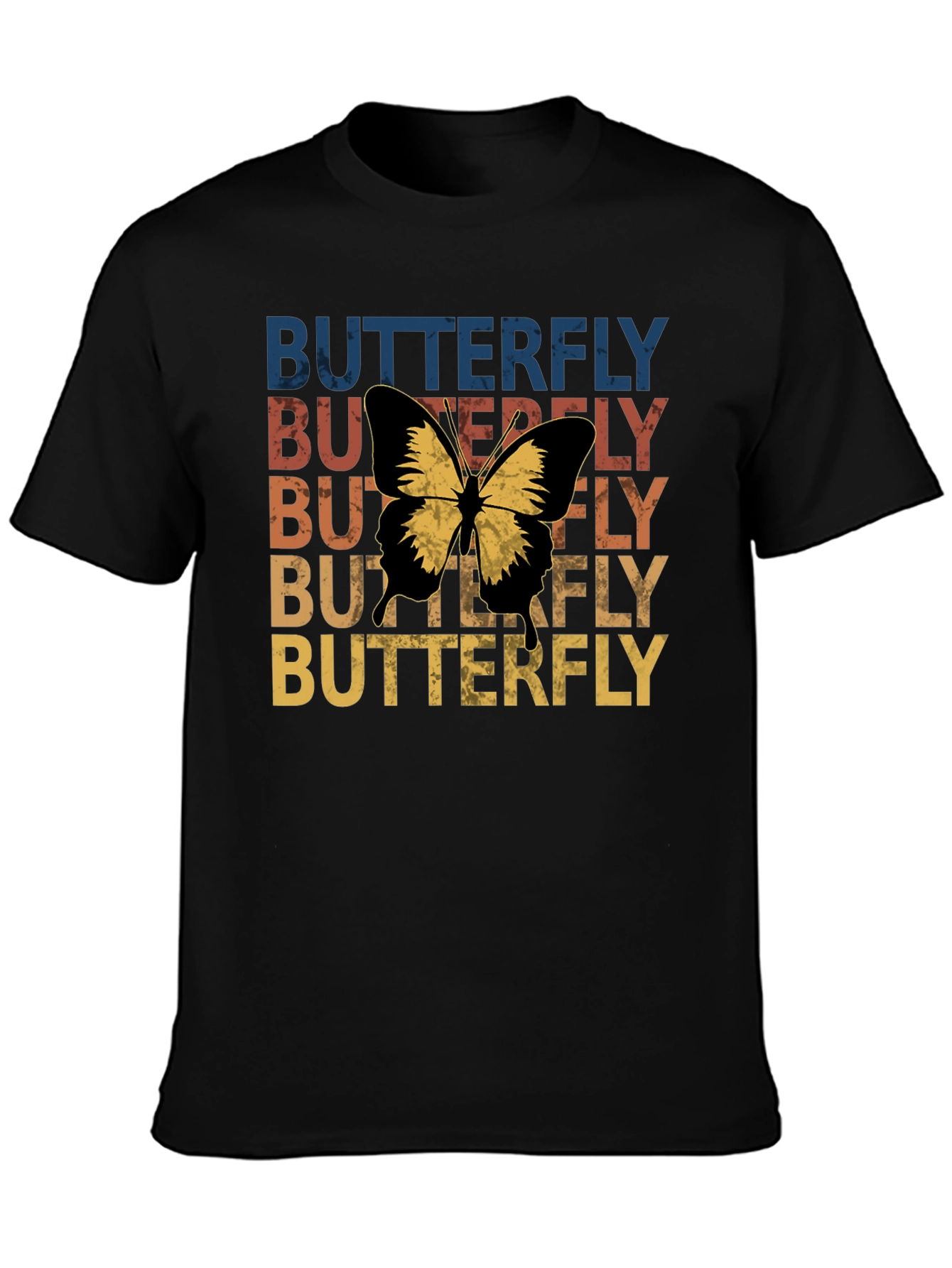 Retro Butterfly Graphic T-Shirt