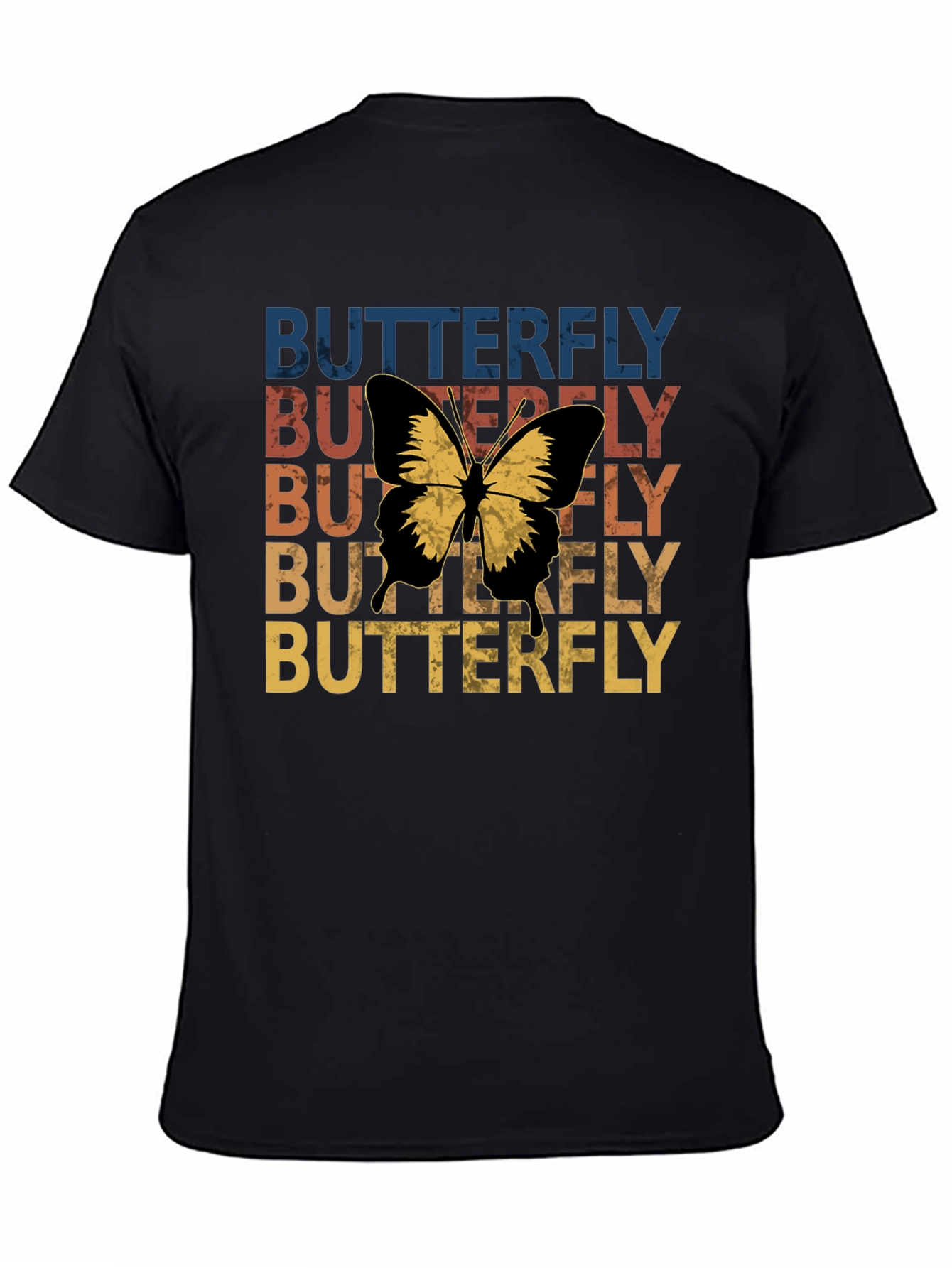 Retro Butterfly Graphic T-Shirt