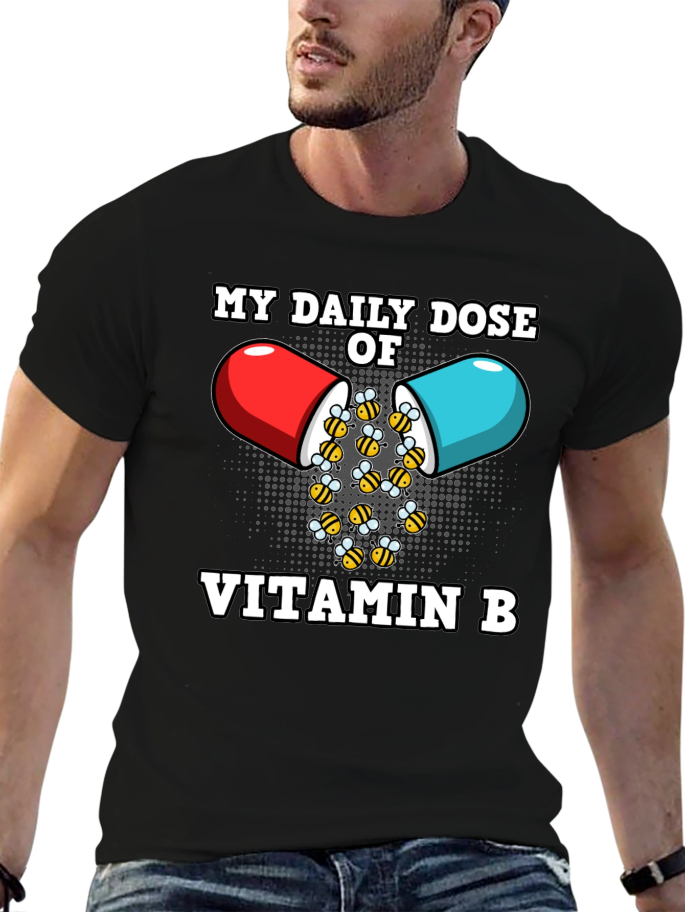 Vitamin B Funny Bee T-Shirt