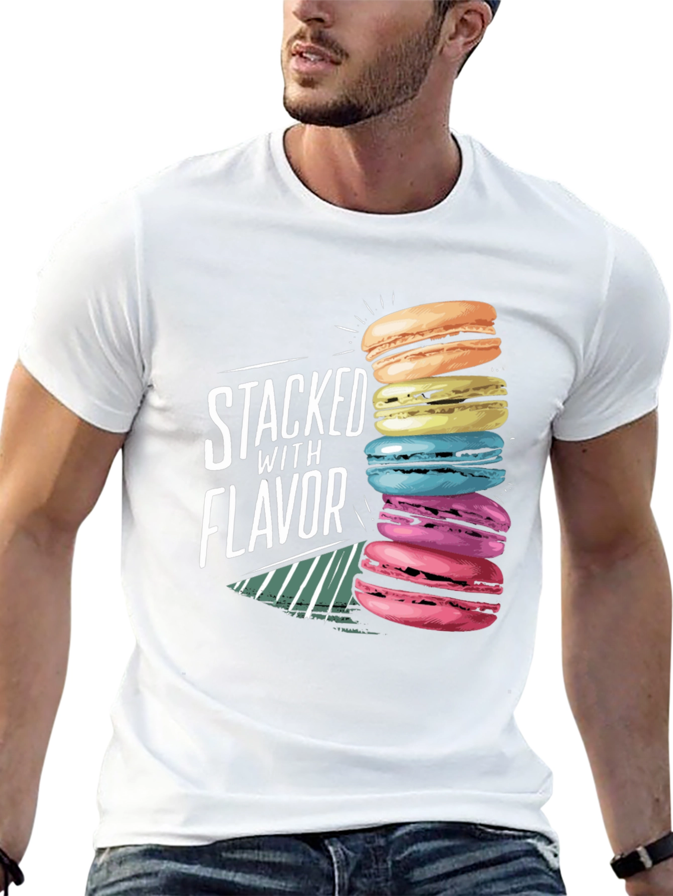 Stacked with Flavor Macaron T-Shirt