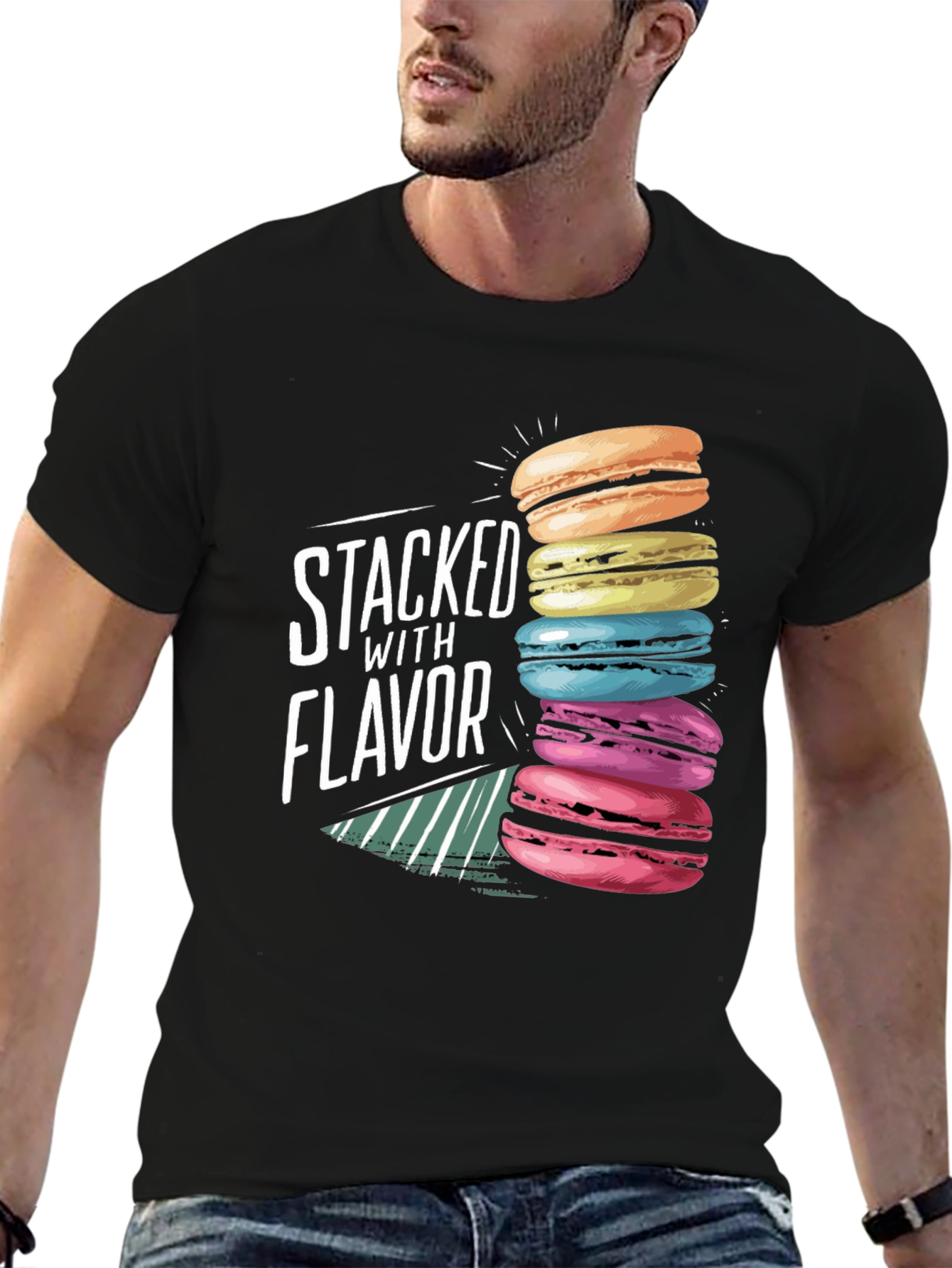 Stacked with Flavor Macaron T-Shirt