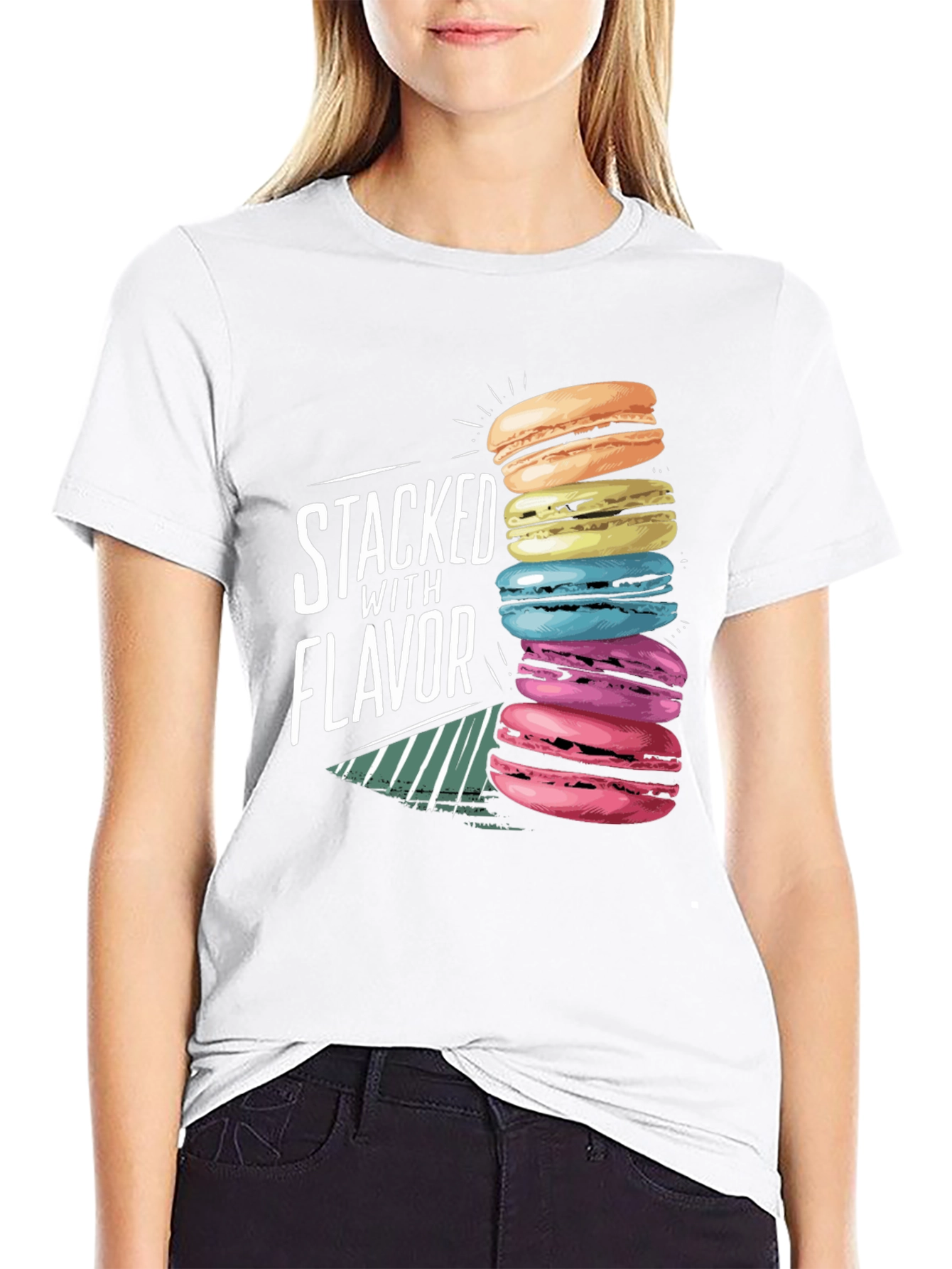 Stacked with Flavor Macaron T-Shirt