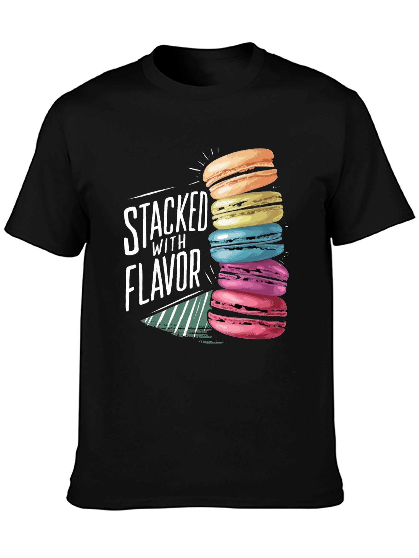 Stacked with Flavor Macaron T-Shirt