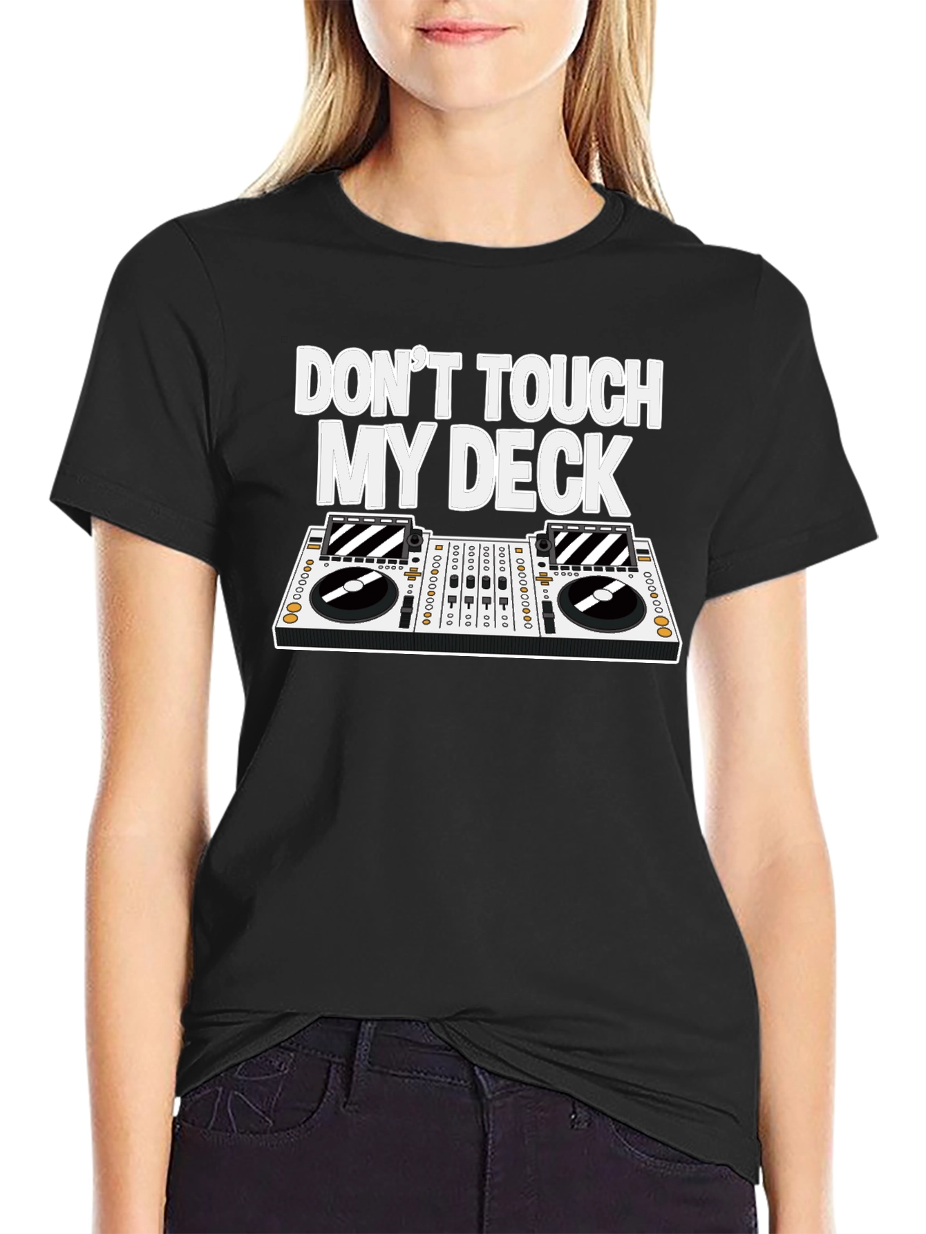 Dont Touch My Deck T-Shirt - DJ Turntable Tee
