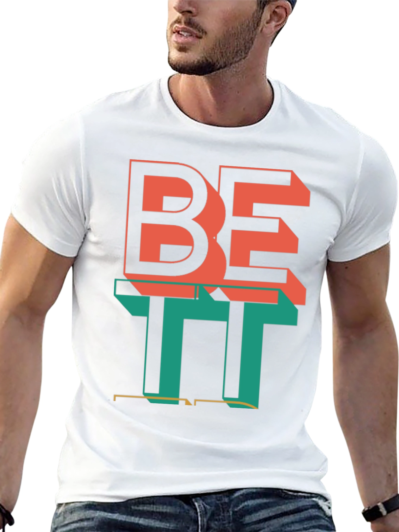 Trendy Graphic Tee: BE IT Design