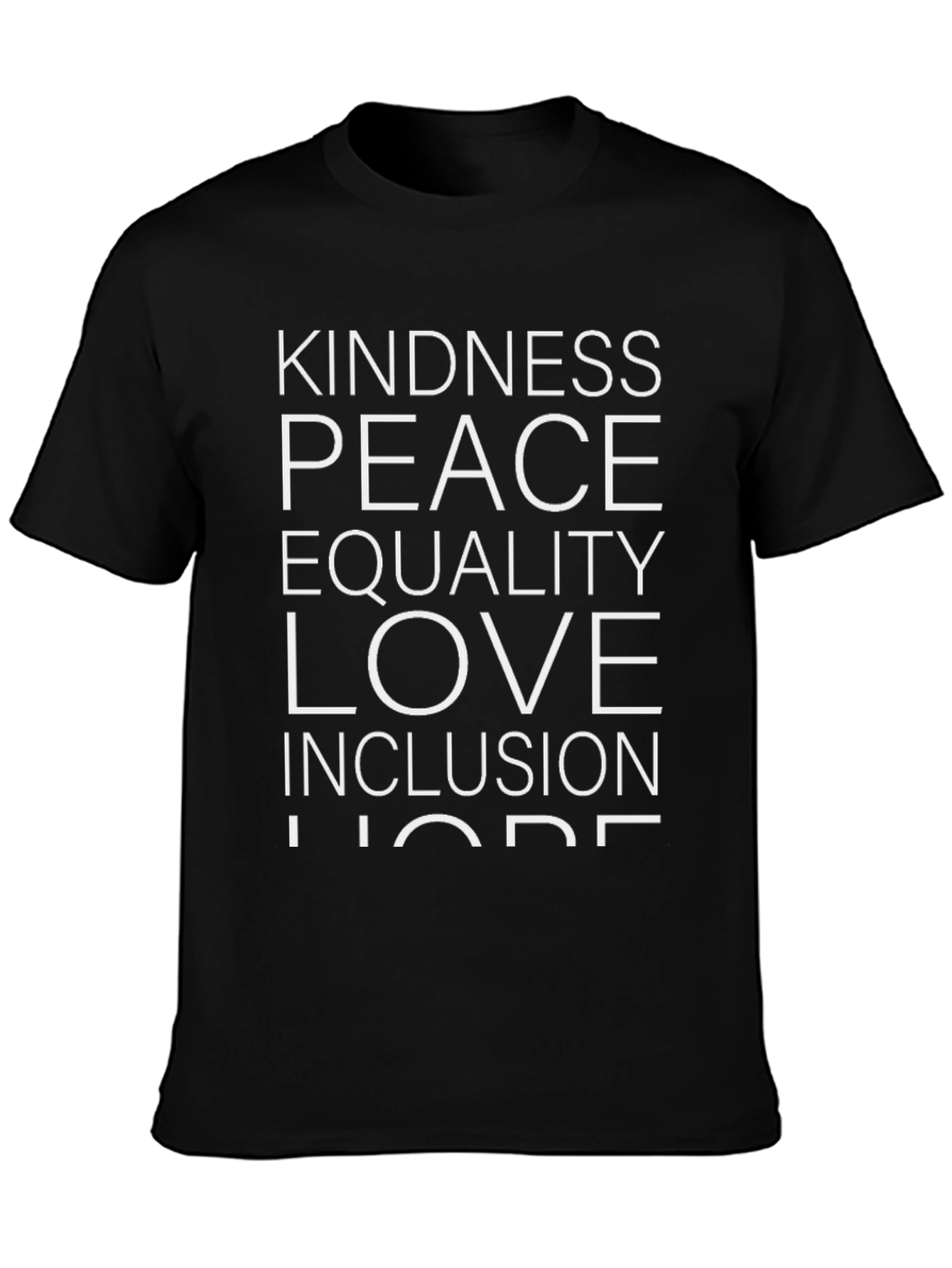 Kindness Peace Love Equality Graphic Tee