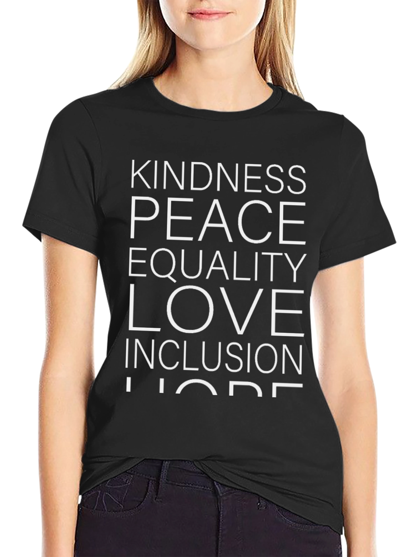 Kindness Peace Love Equality Graphic Tee