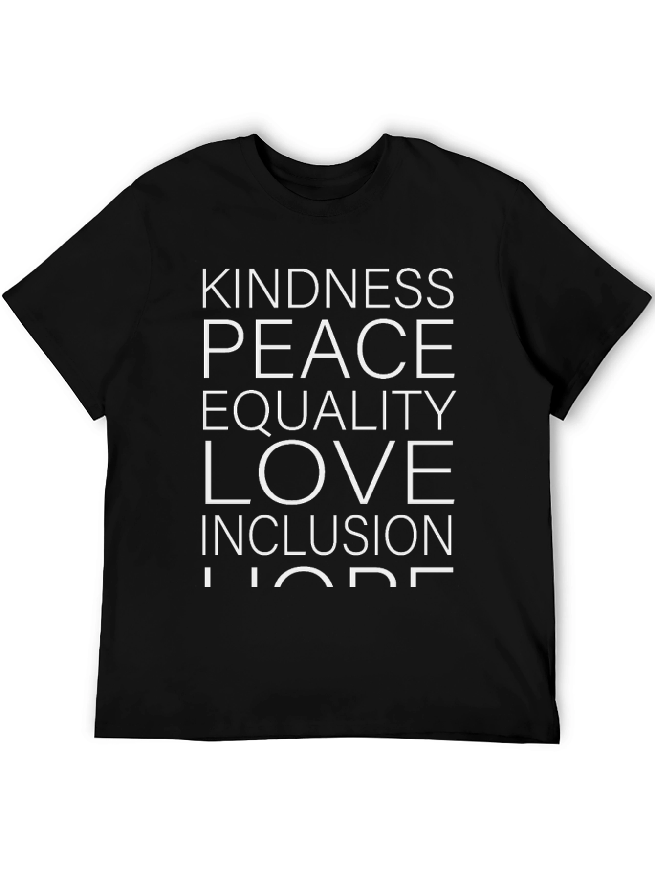 Kindness Peace Love Equality Graphic Tee