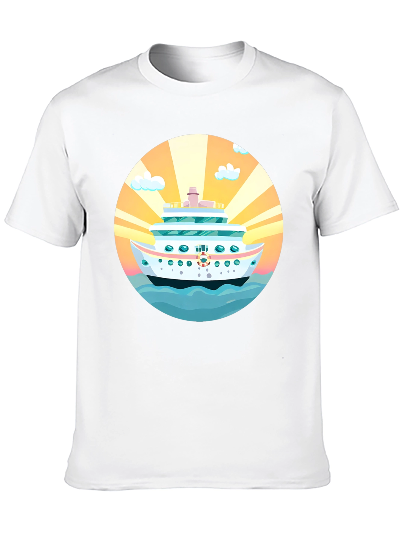 Cruise Ship Graphic Tee - Sun Sea Style!