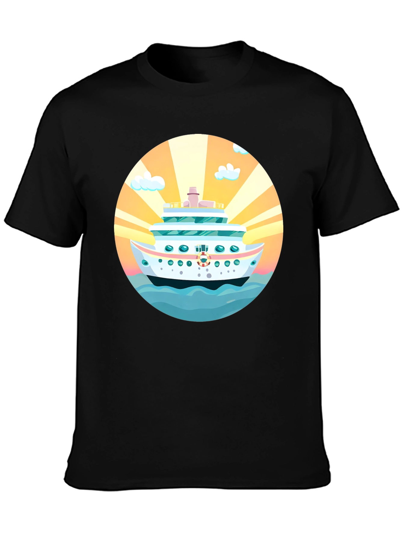 Cruise Ship Graphic Tee - Sun Sea Style!