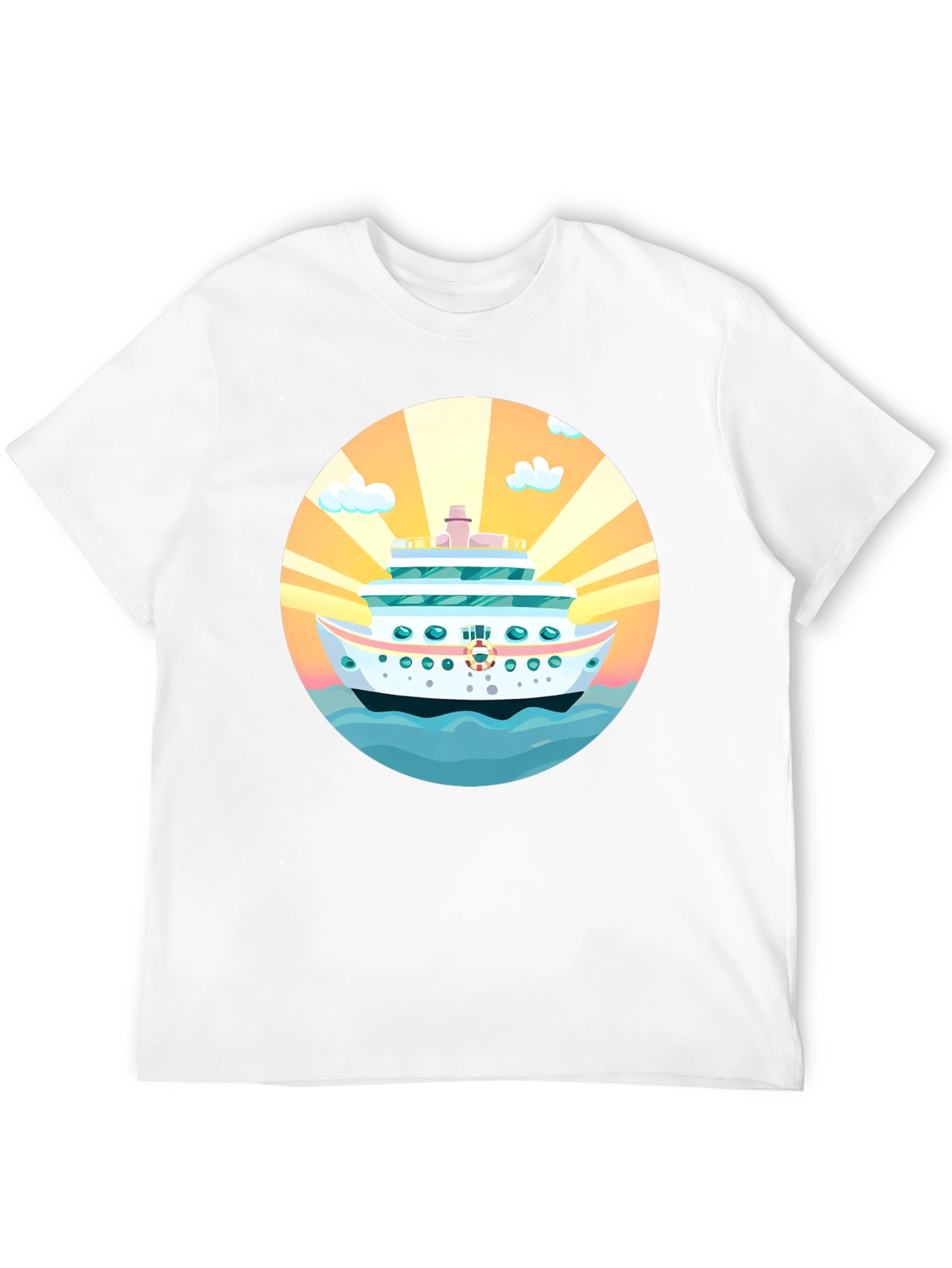 Cruise Ship Graphic Tee - Sun Sea Style!