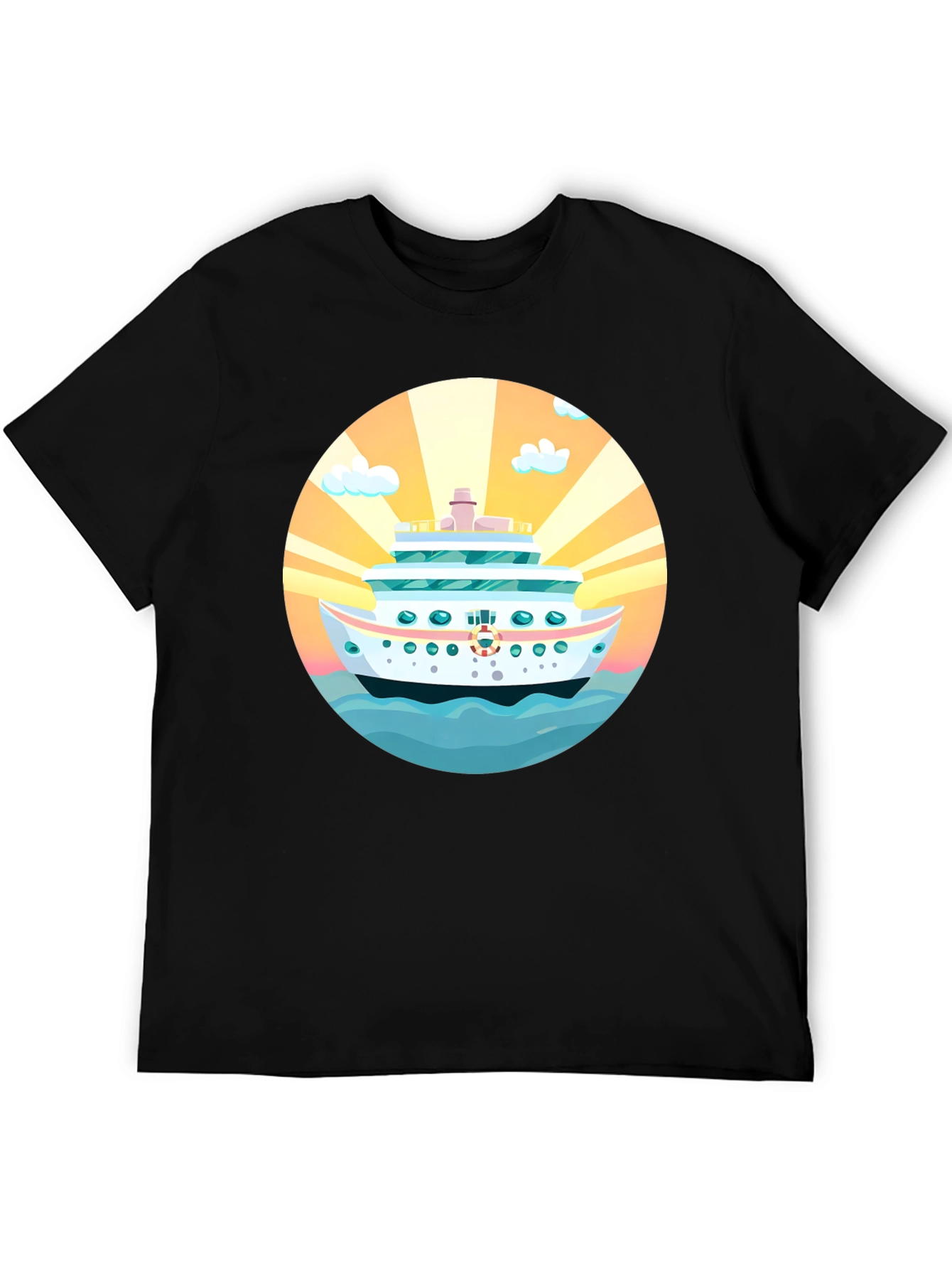 Cruise Ship Graphic Tee - Sun Sea Style!