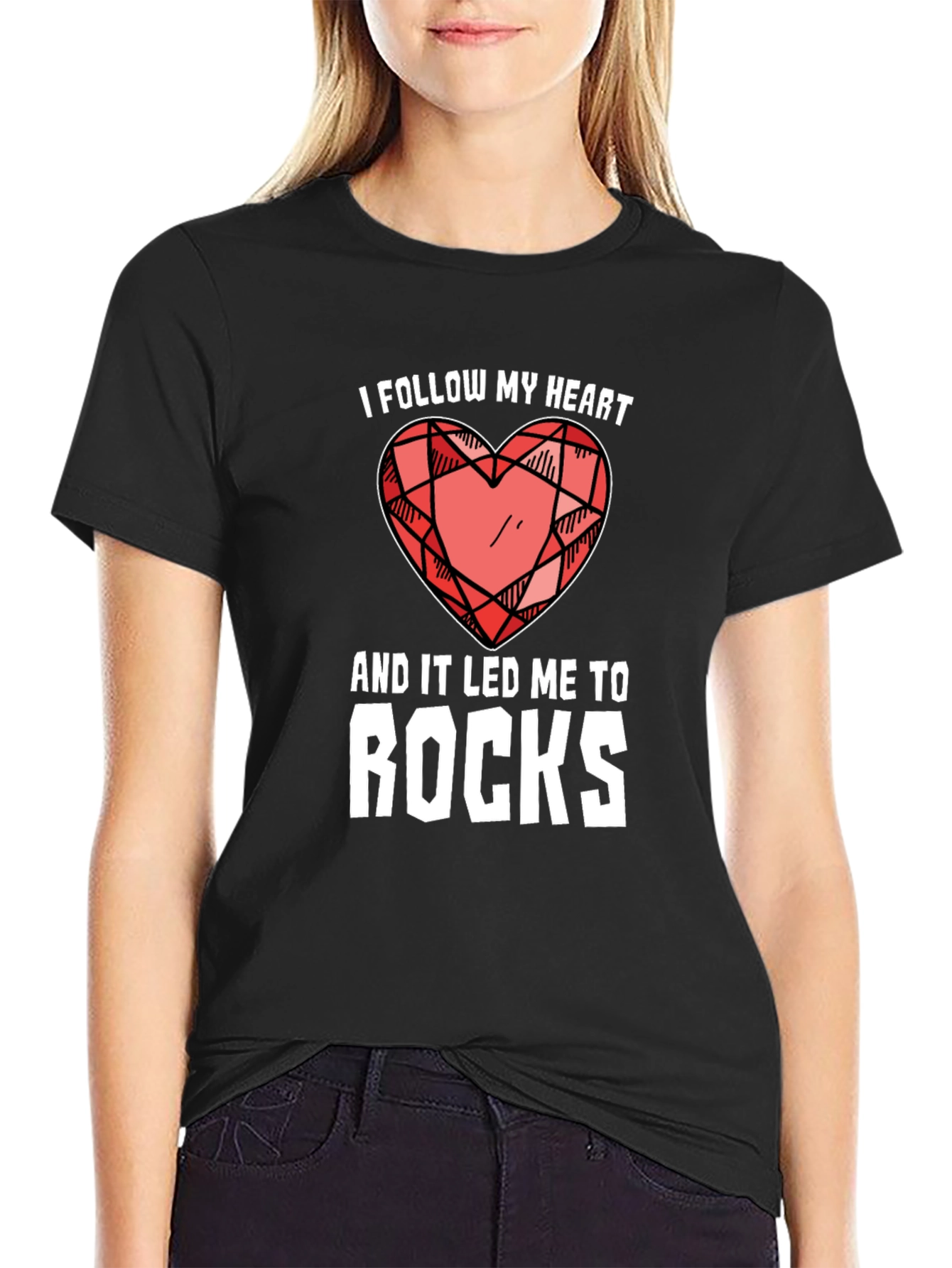 I Follow My Heart T-Shirt Rock Collector Gift