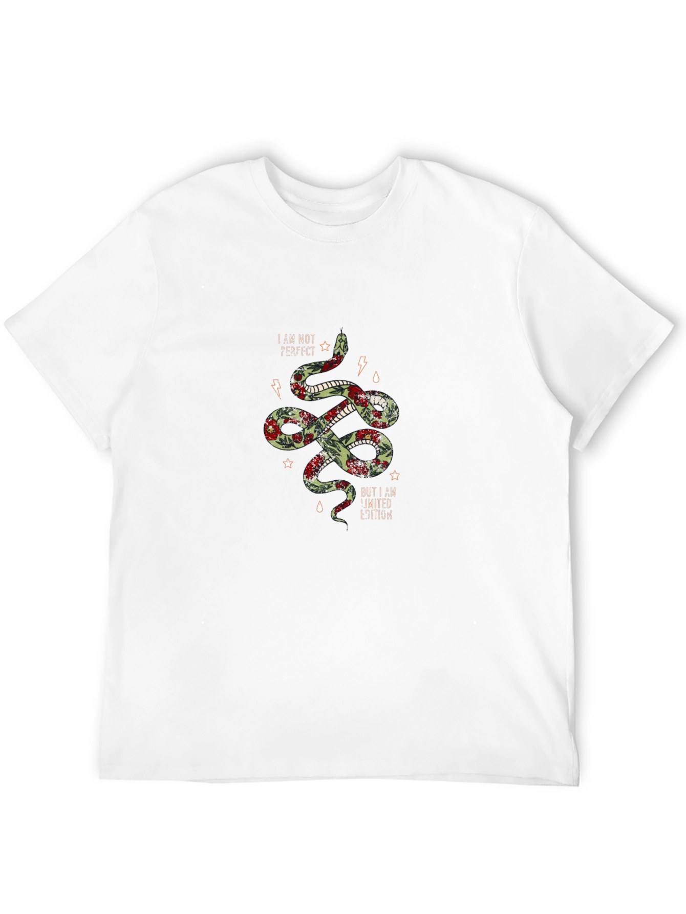 Floral Snake Graphic Tee - Limited Edition Design