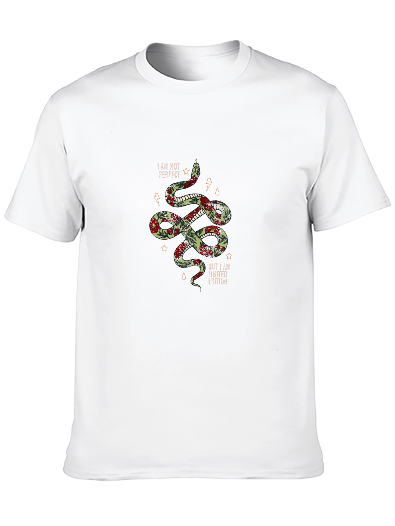 Floral Snake Graphic Tee - Limited Edition Design
