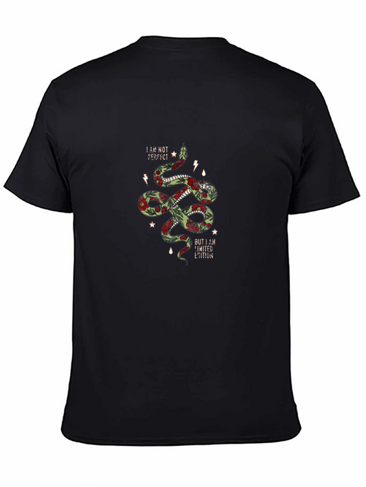 Floral Snake Graphic Tee - Limited Edition Design