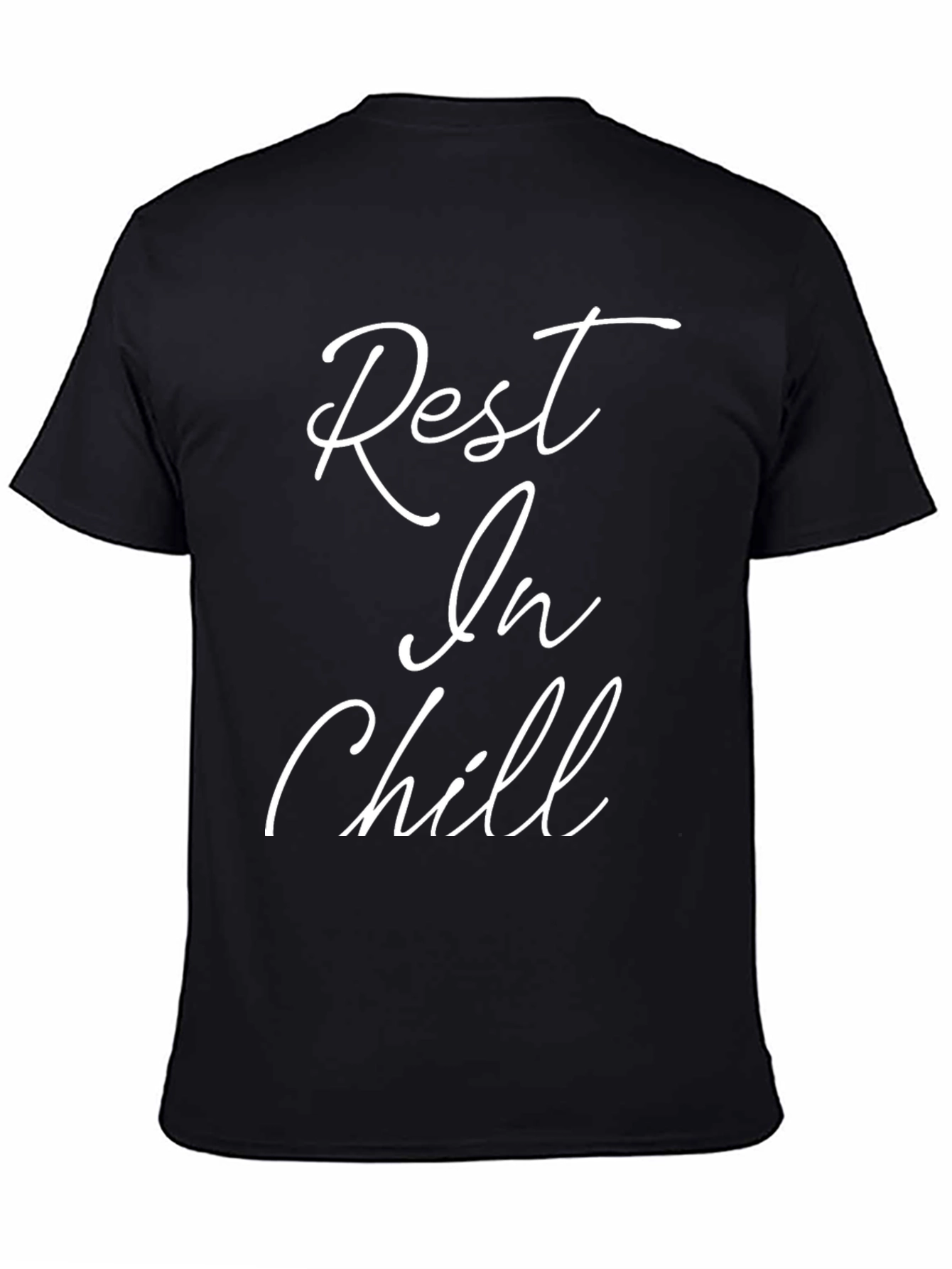 Rest In Chill Mens Black Graphic T-Shirt
