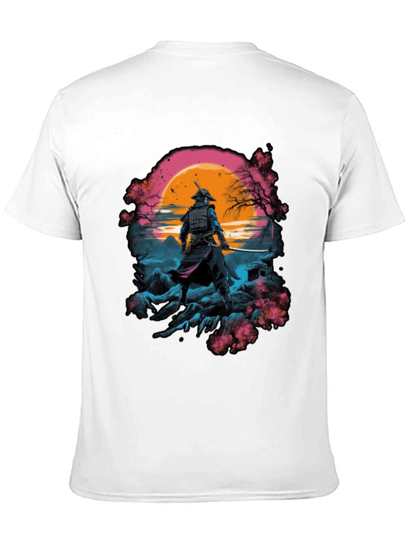 Samurai Sunset Graphic T-Shirt - Martial Arts Tee