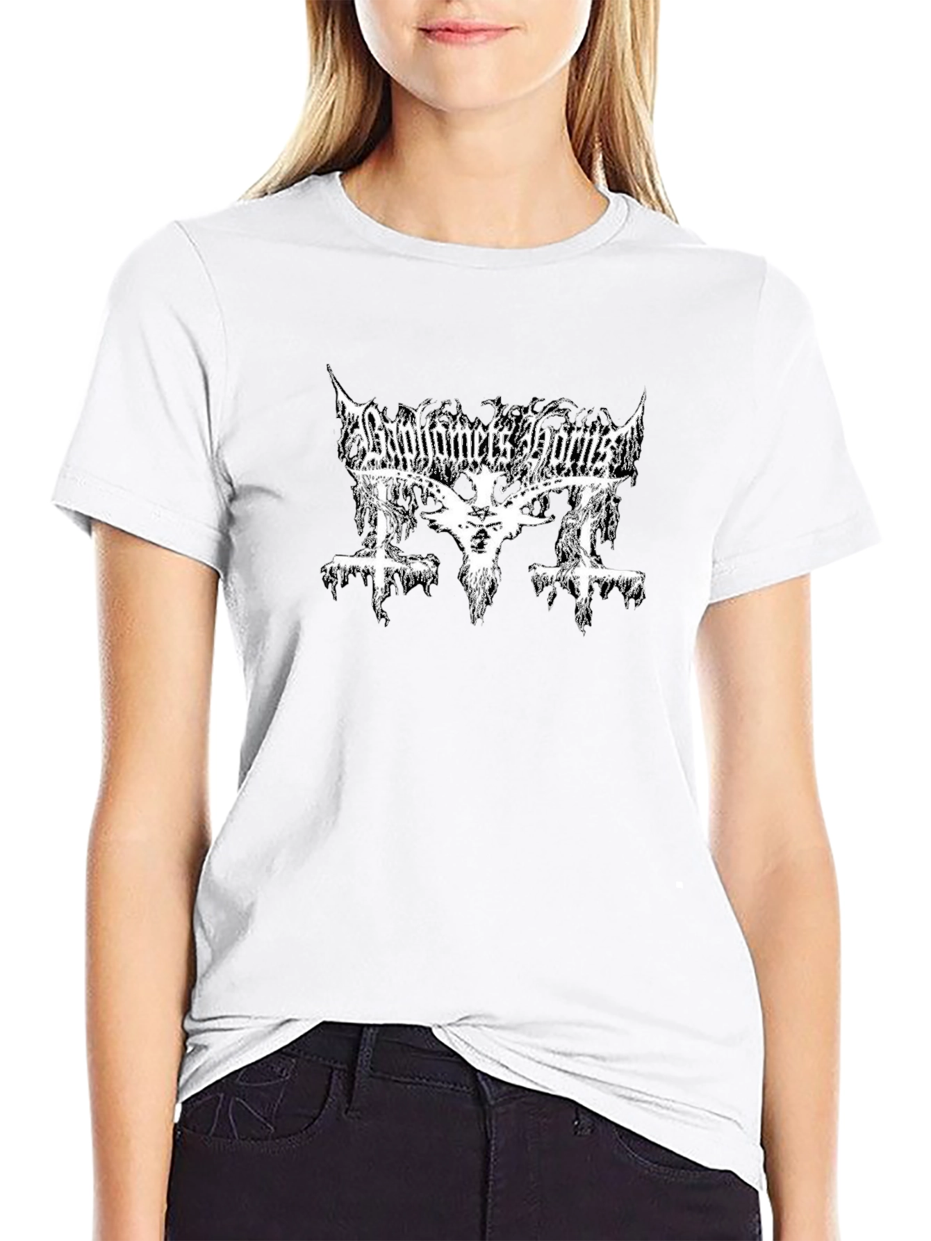 Baphomets Horns T-Shirt - Black Metal Graphic Tee