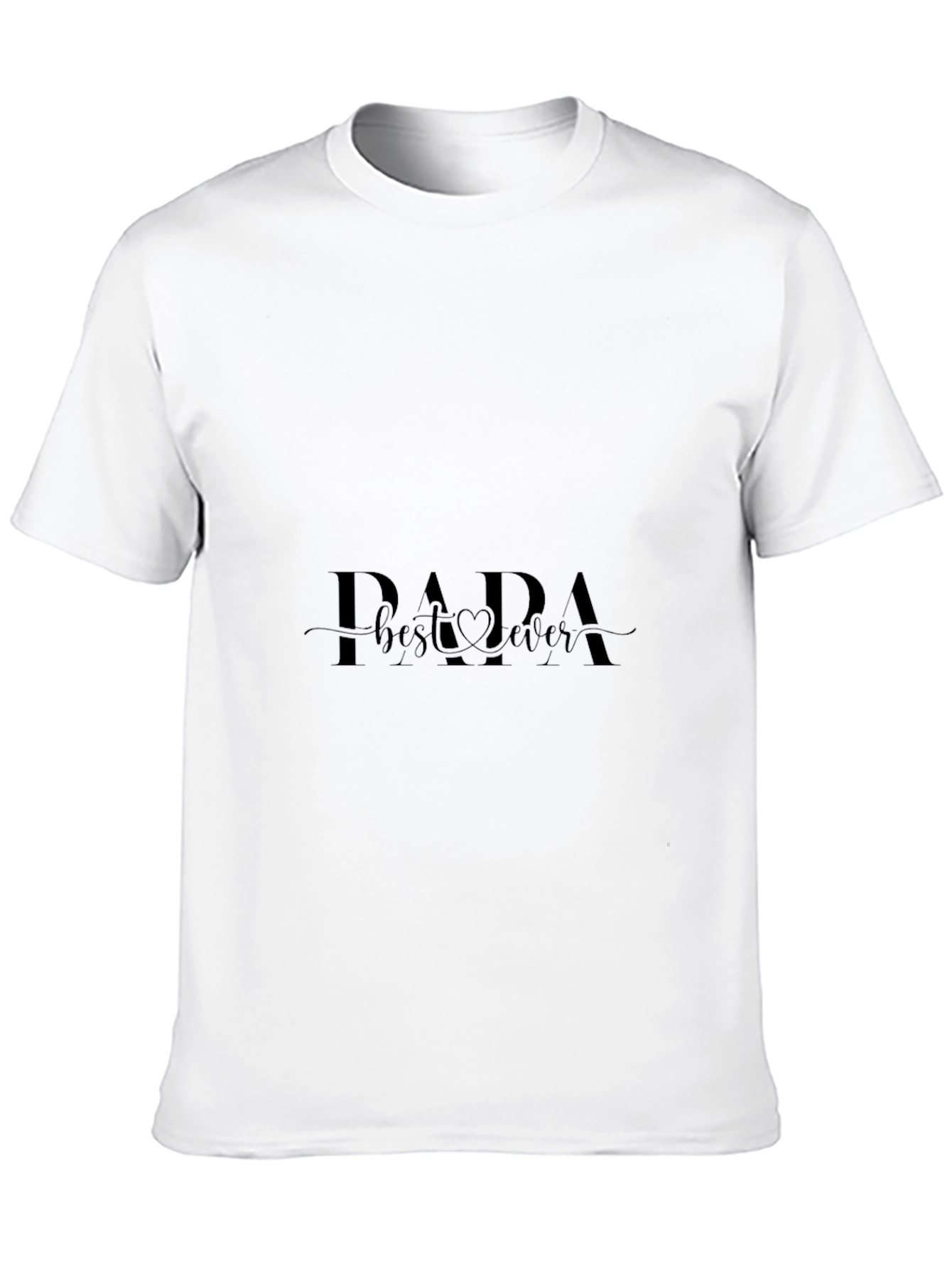 Papa Best Ever Black T-Shirt