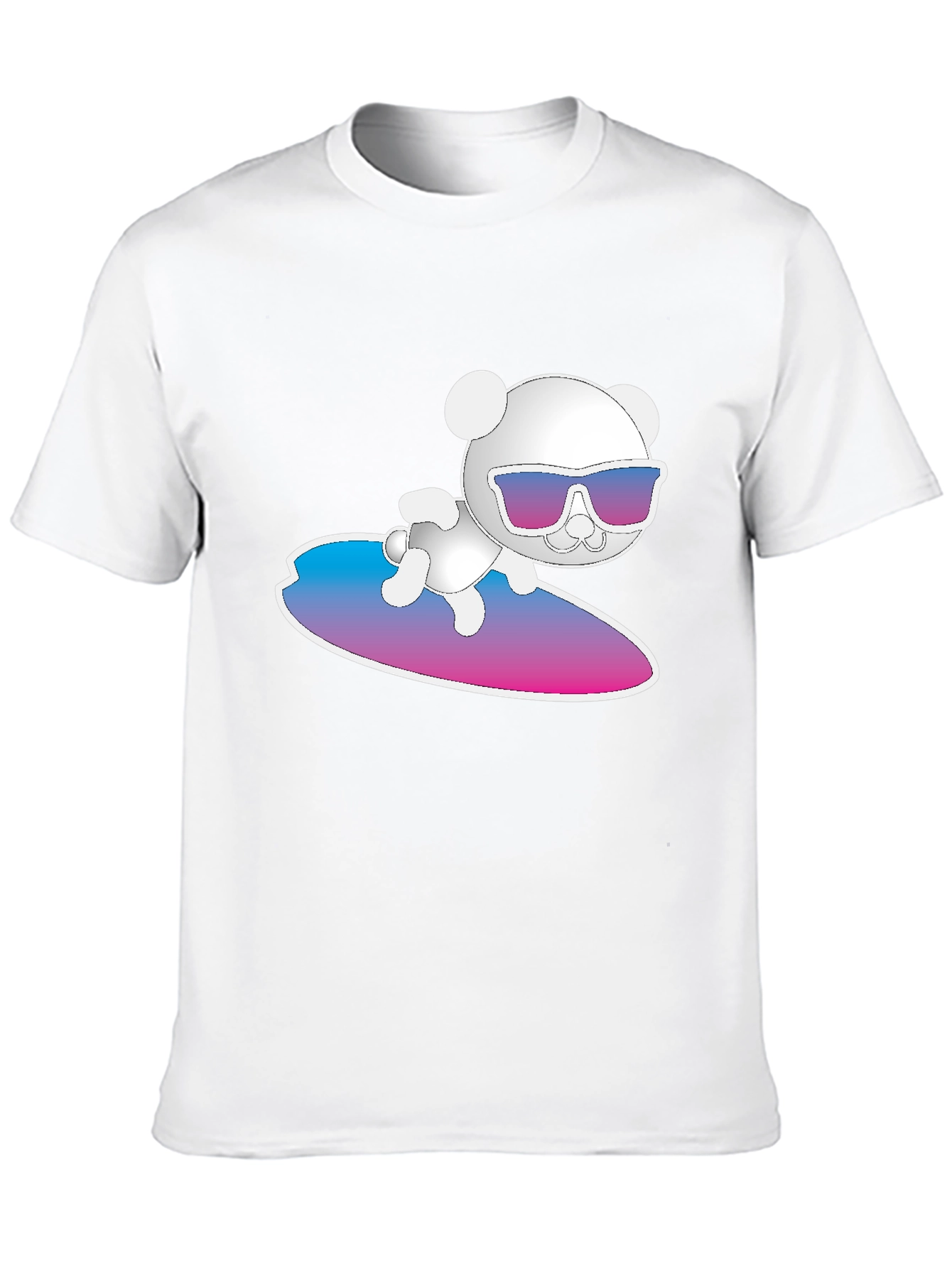 Cool Bear Surfing Graphic T-Shirt