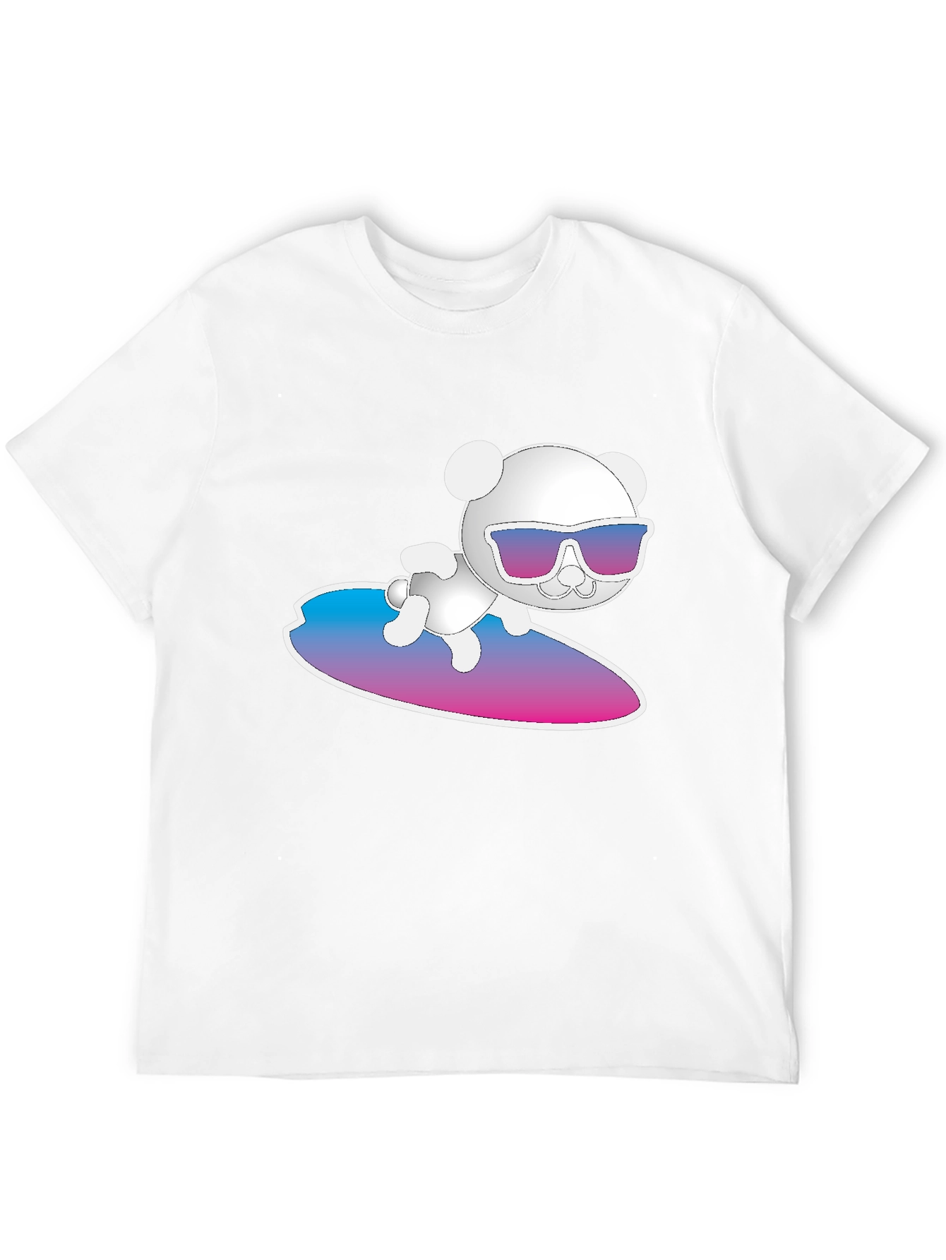 Cool Bear Surfing Graphic T-Shirt