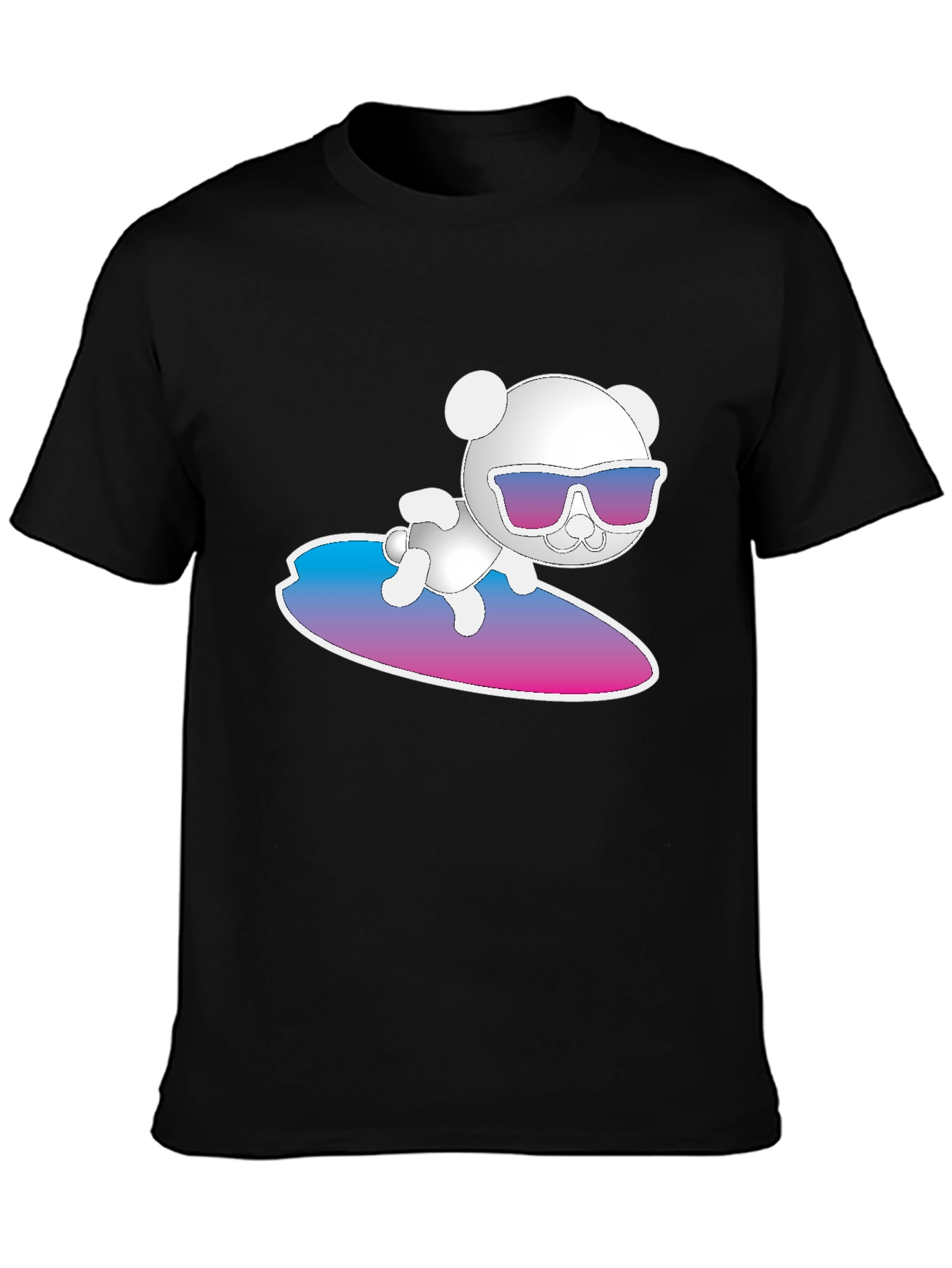 Cool Bear Surfing Graphic T-Shirt