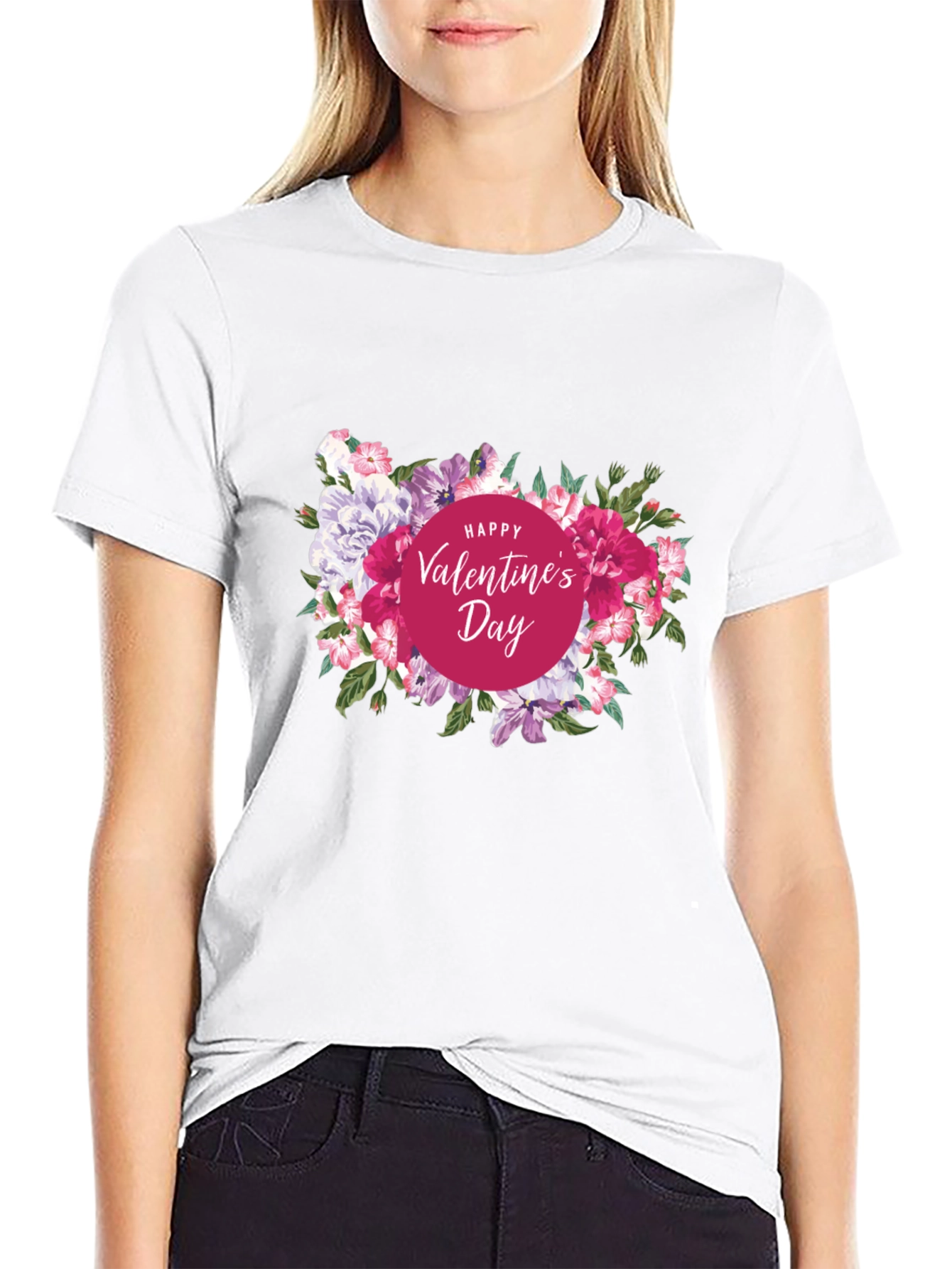 Valentines Day Floral T-Shirt