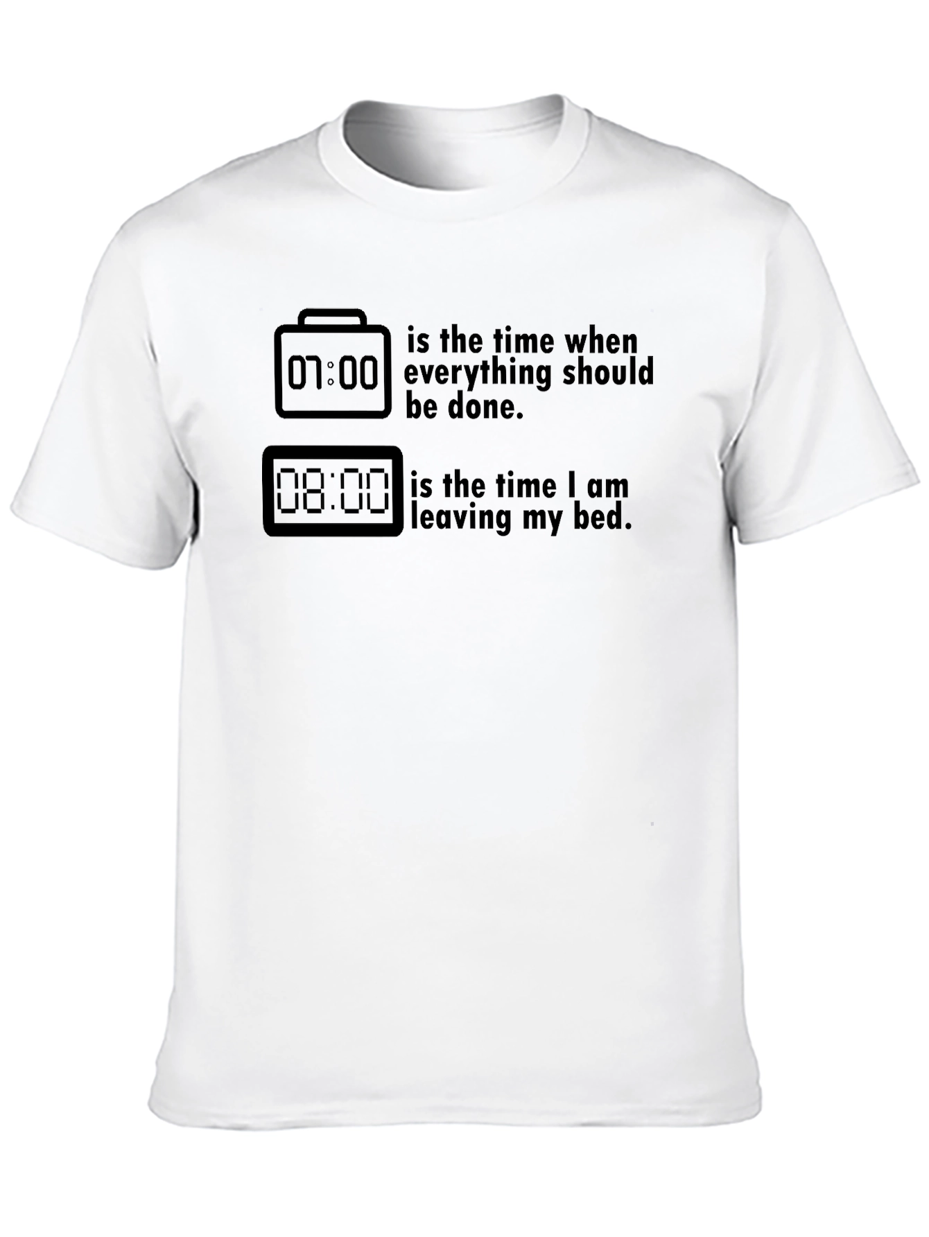 Funny 7 AM vs 8 AM T-Shirt