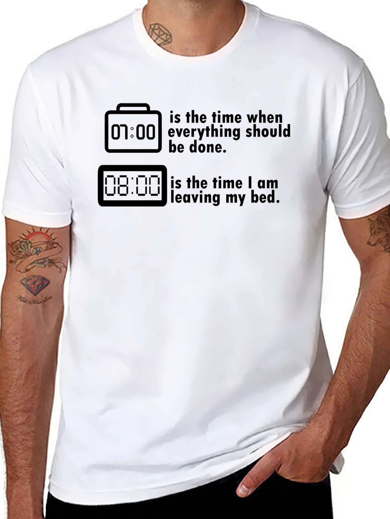 Funny 7 AM vs 8 AM T-Shirt
